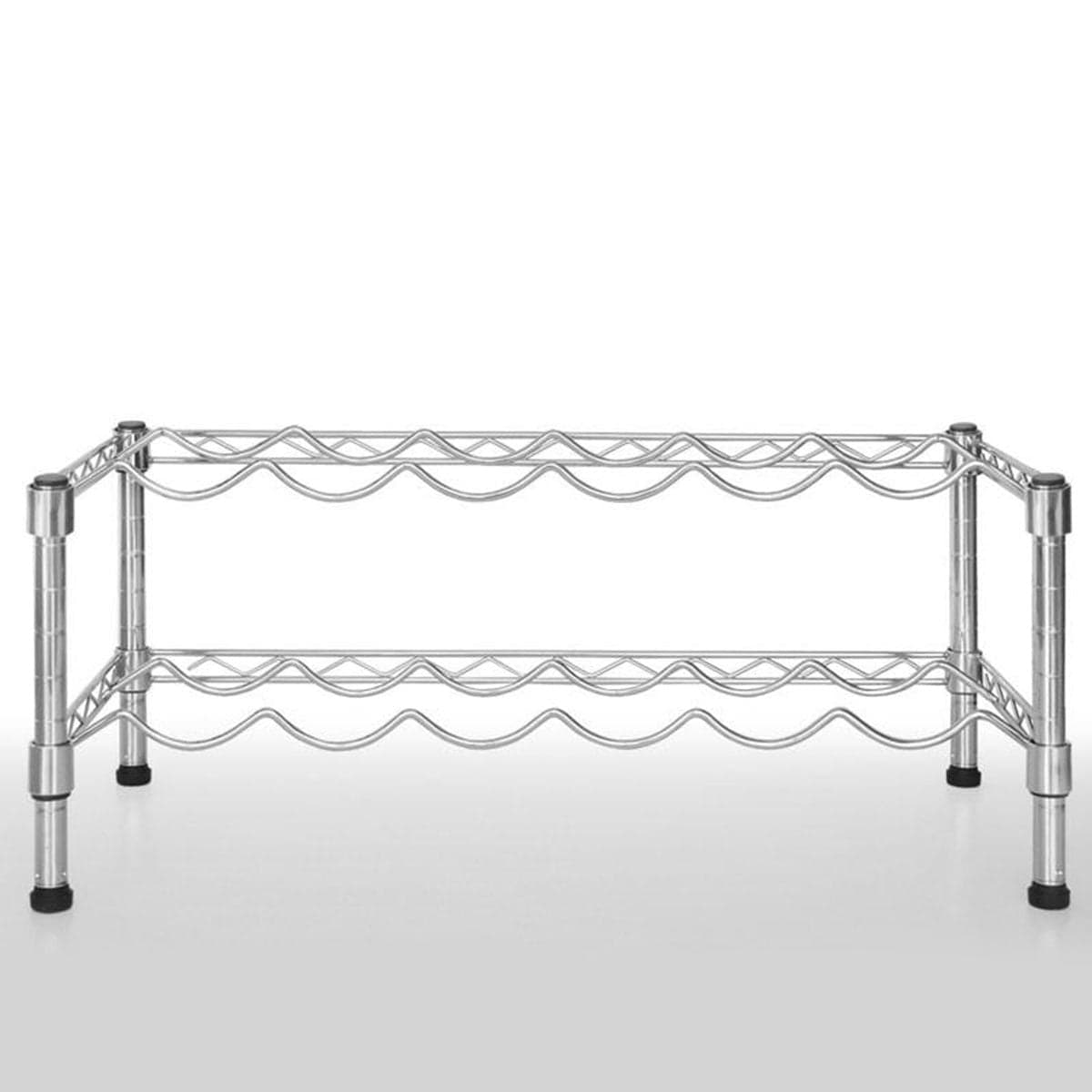 casa pura Weinregal Trentino | Verchromt | 2 Etagen - Bild 1