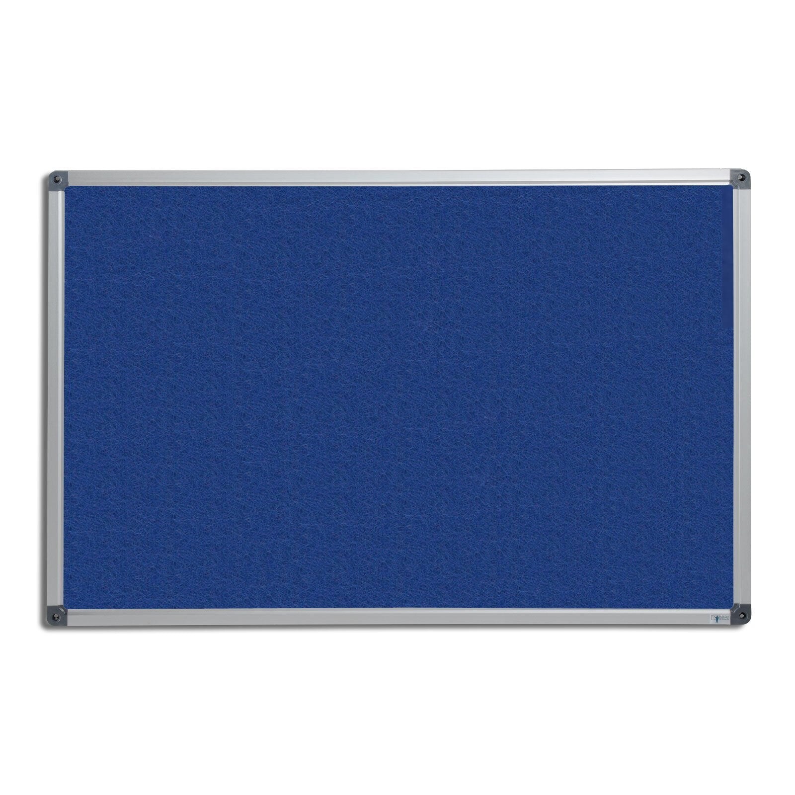 Office Marshal Filz-Pinnwand mit Aluminium-Rahmen Blau