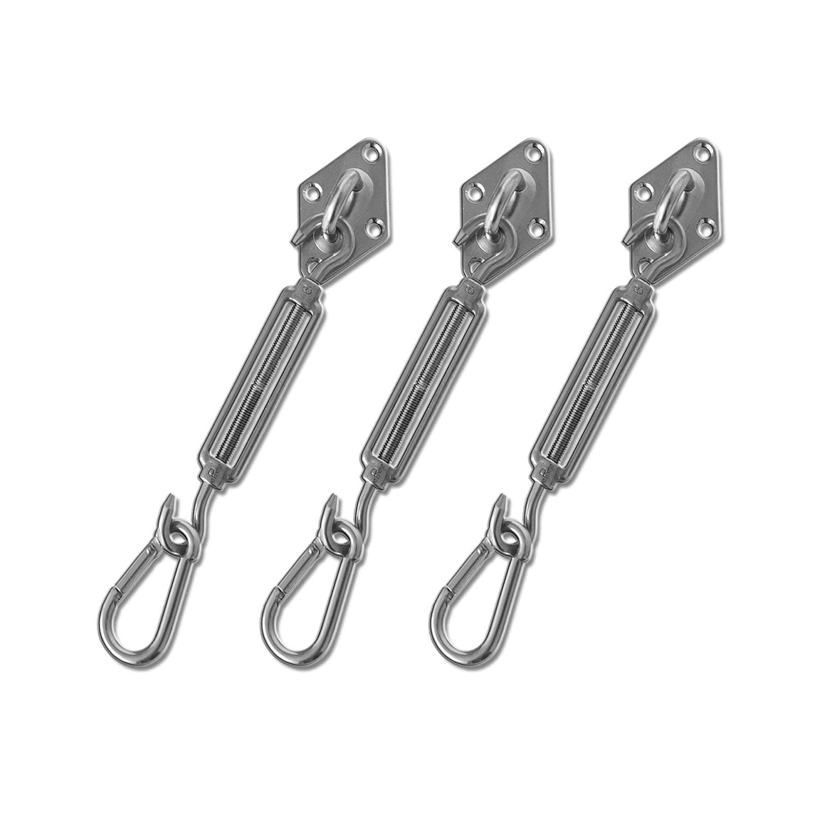 casa pura Befestigungs-Set | F&uuml;r dreieckige Sonnensegel - Bild 1