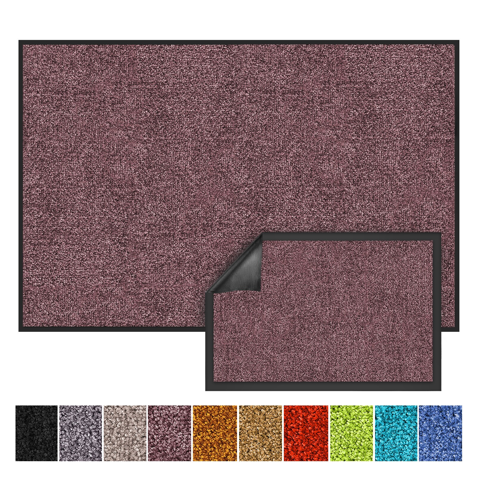 floordirekt Schmutzfangmatte Rhine Prune Purple