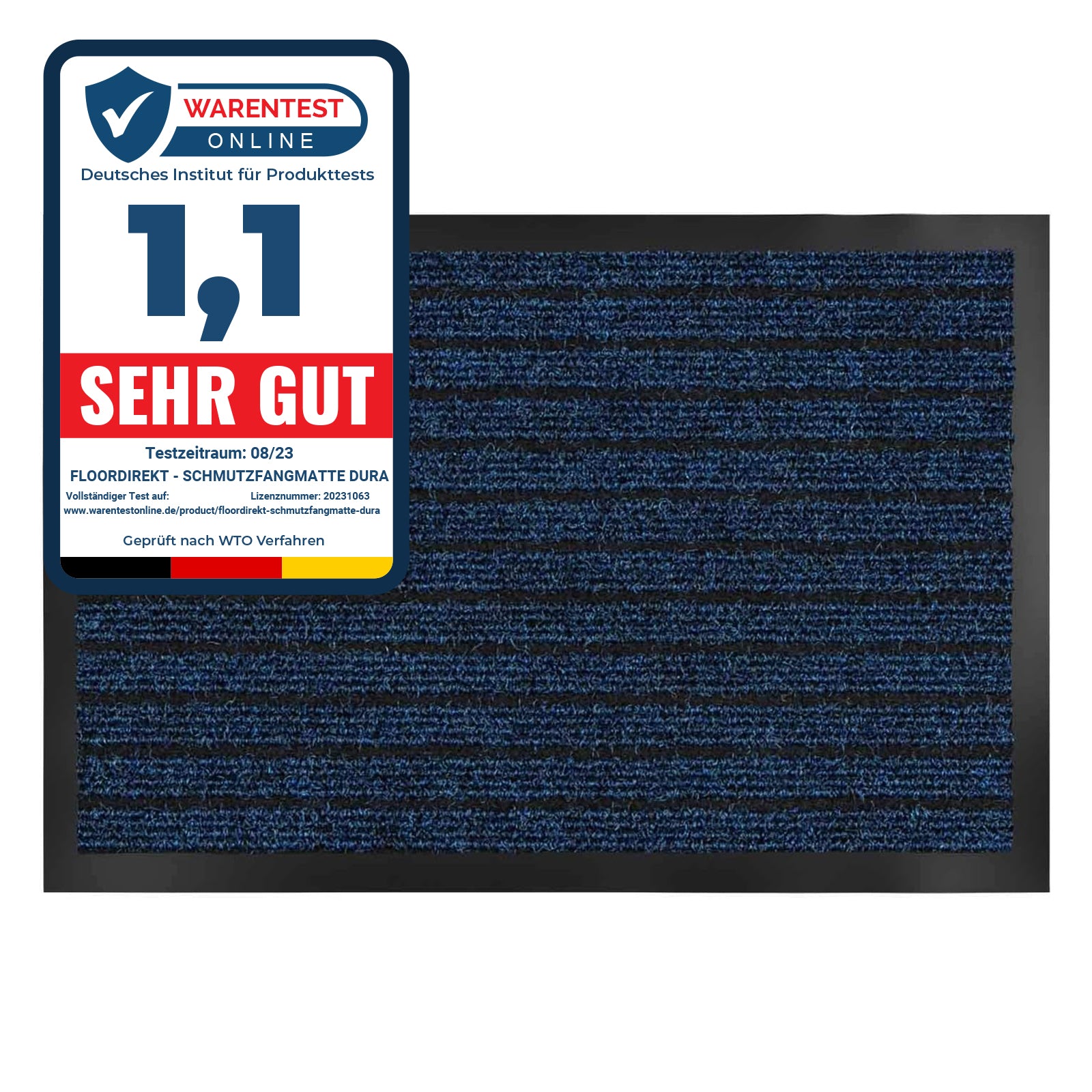 Karat Schmutzfangmatte Dura | Blau - Bild 1