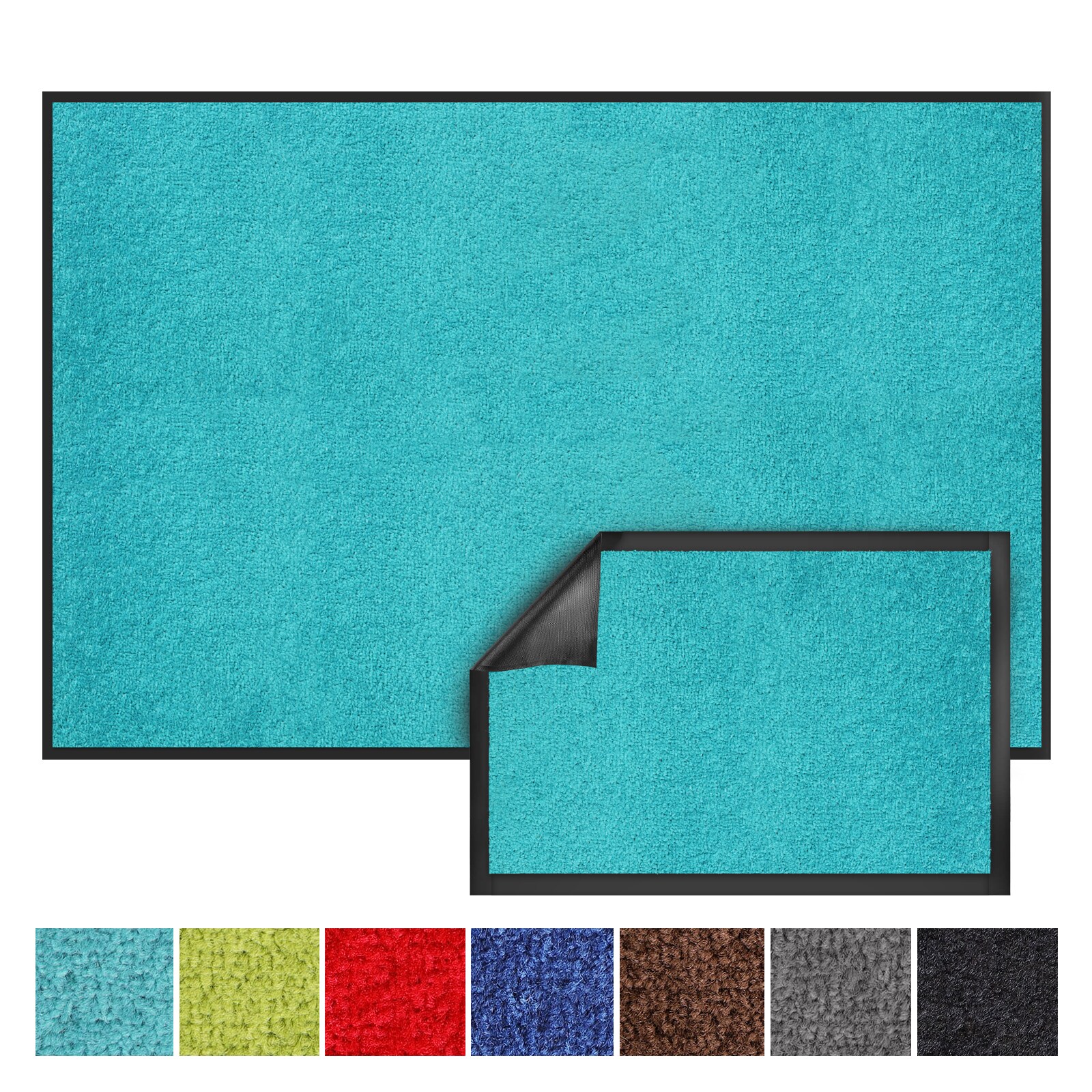 Karat Schmutzfangmatte   Monochrom   Türkis | 04066088617475