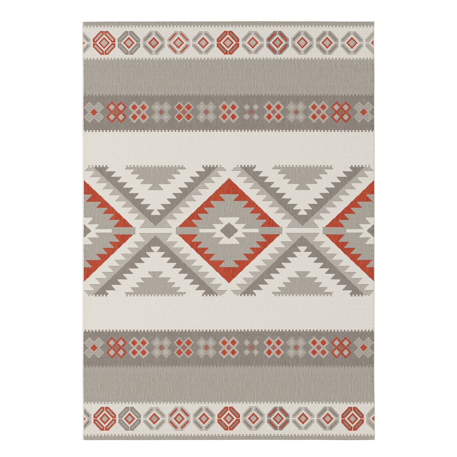 Karat Karat Wohnteppich   Karo   Rot | 04066088468435