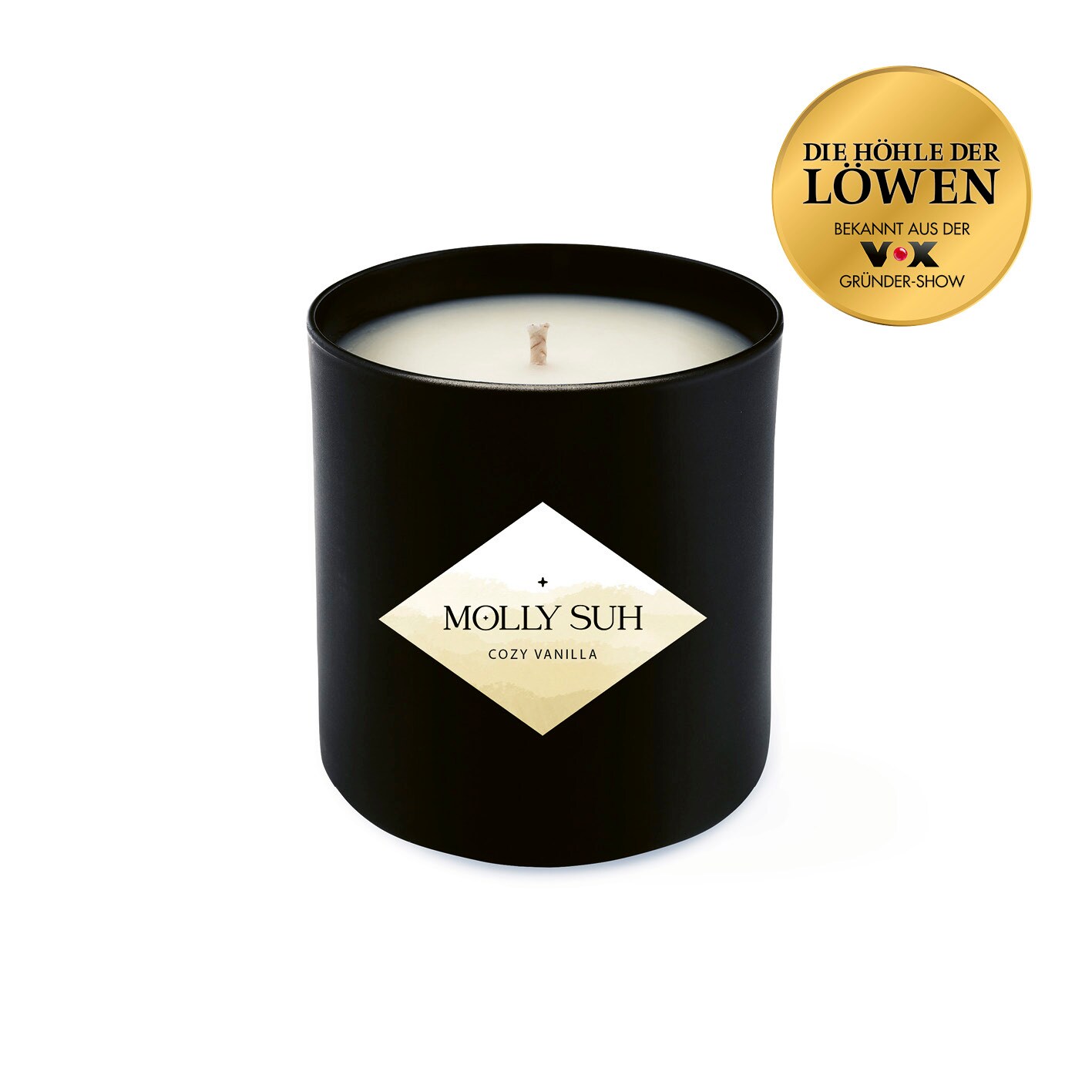 Molly Suh Duftkerze Cozy Vanilla 180g schwarz - Bild 1