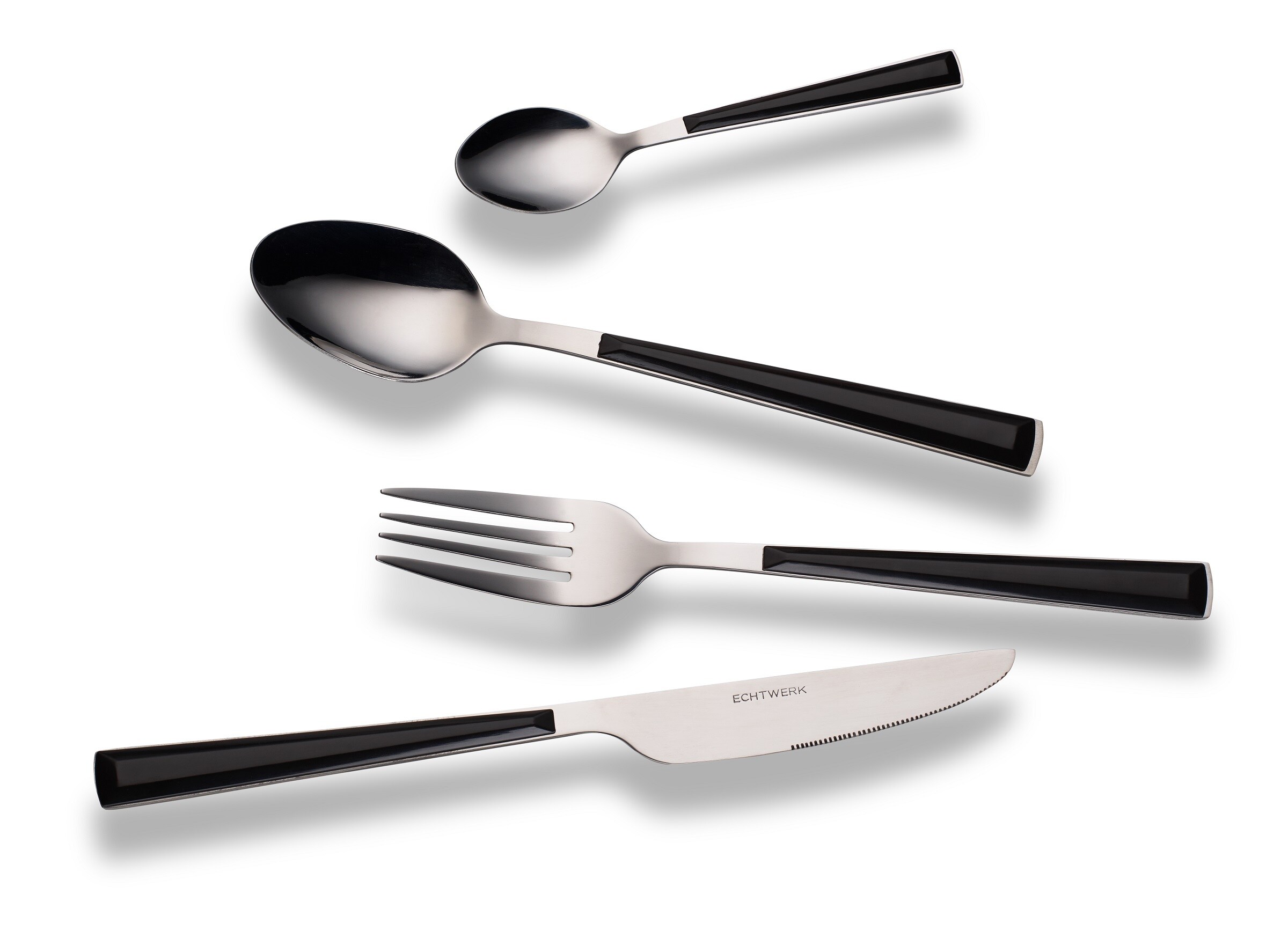 ECHTWERK Besteck Set "Basic" 24tlg black - Bild 1