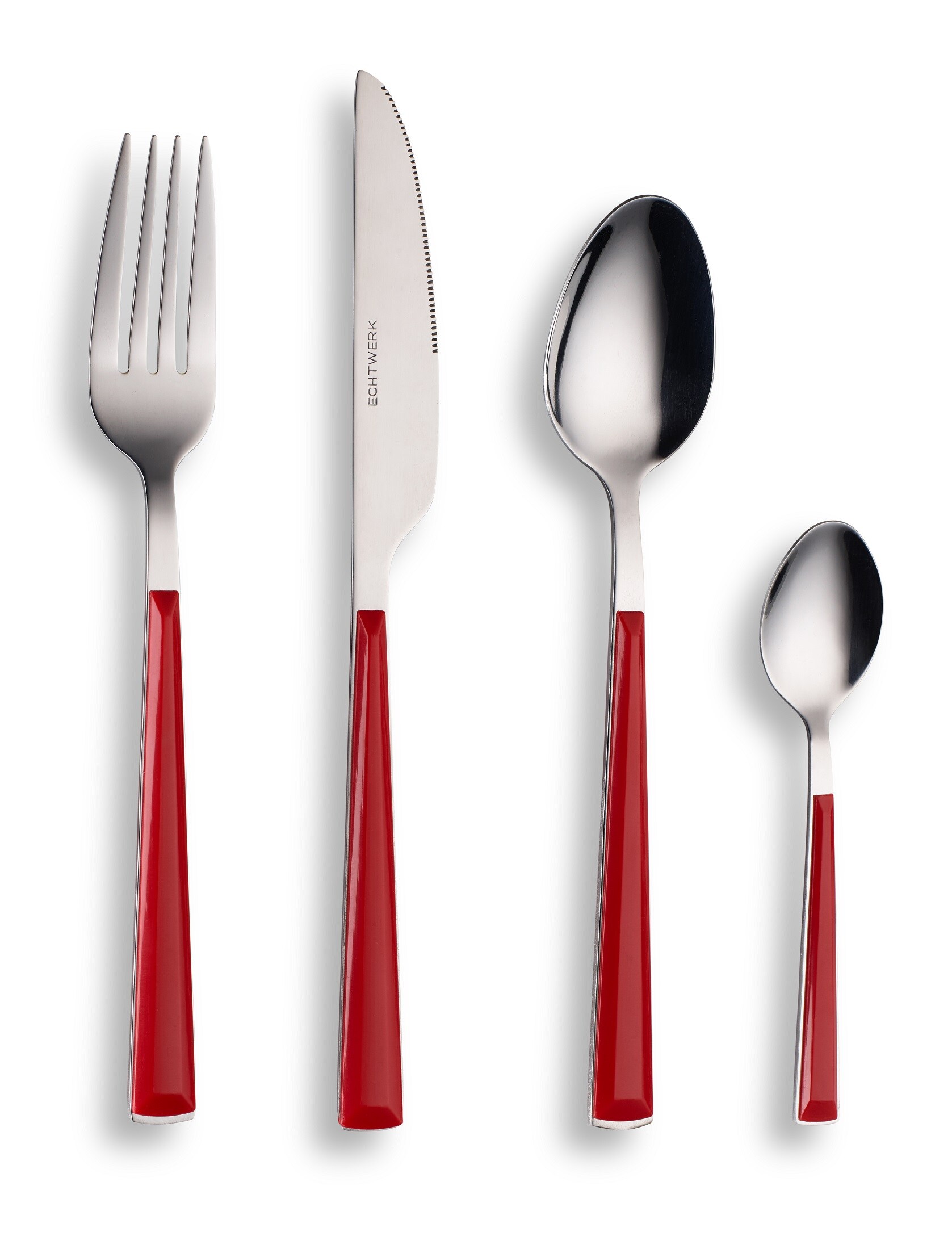 ECHTWERK Besteck Set "Basic" 24tlg rot - Bild 1