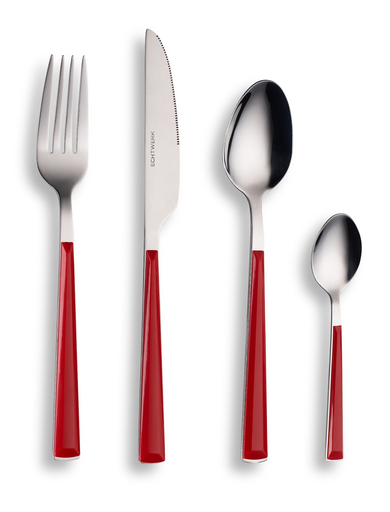 ECHTWERK Besteck Set „Basic“ 24tlg rot | 04260238063352