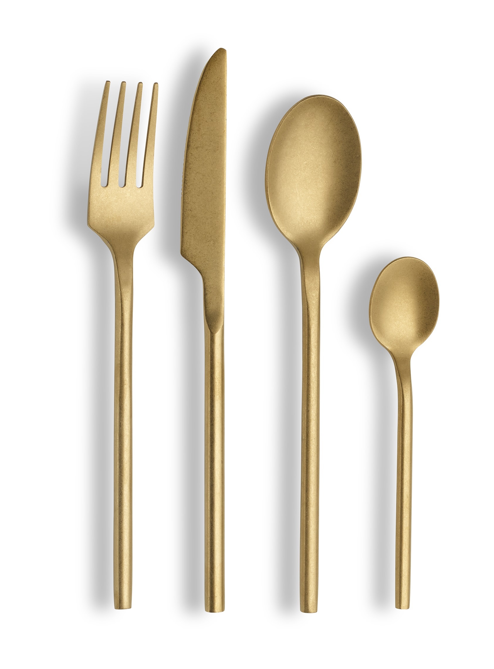 Tafelbesteck &bdquo;Bari" 16tlg - stonewashed champagne - Bild 1