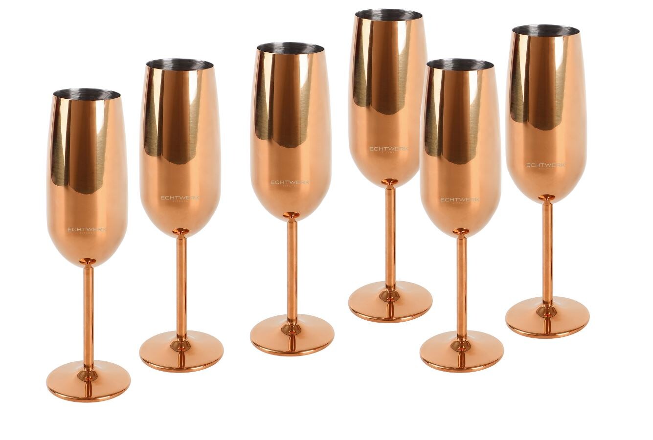 Echtwerk Sekt-/Champagnerkelch Set 6tlg – kupfer | 04260238064182