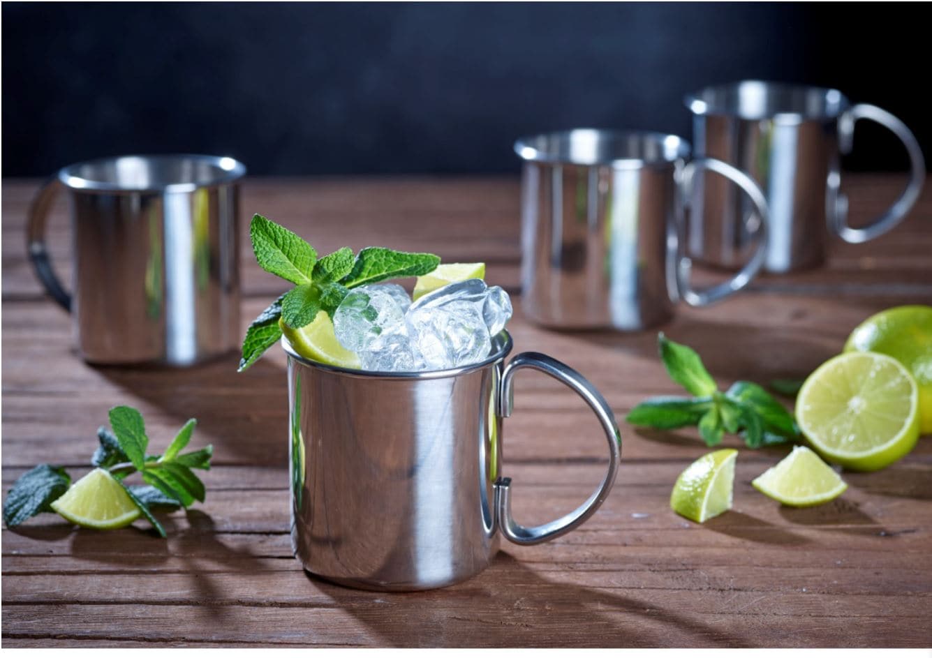 Moscow&nbsp;Mule Becher Set 2tlg, 480 ml, silber - Bild 1