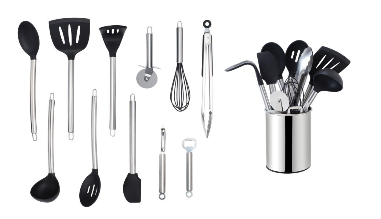 ECHTWERK Küchenhelfer Set 12-teilig silber | 04260238067770