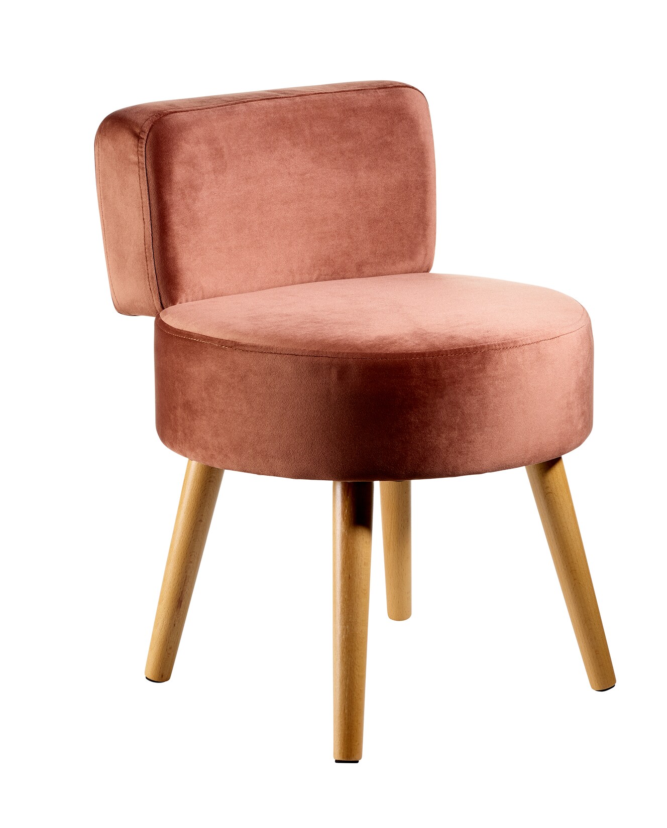 ECHTWERK Kleiner Sessel/Hocker „Milo“ – taupe | 04260238062843