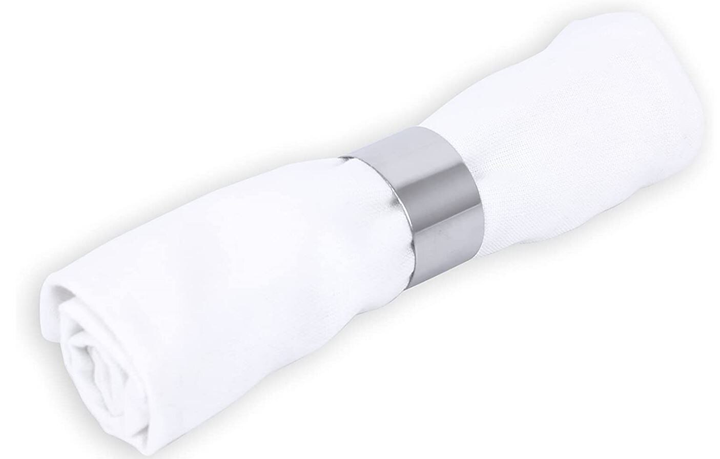 Serviettenringe "Rund" aus Edelstahl 4tlg - Bild 1