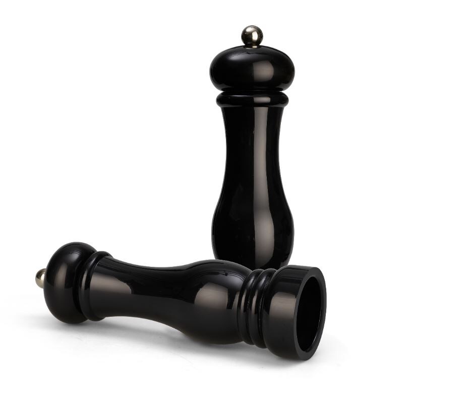 Echtwerk Salz -/Pfefferm&uuml;hlen Set 2tlg schwarz - Bild 1