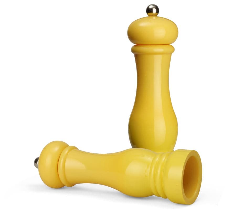 Echtwerk Salz -/Pfefferm&uuml;hlen Set 2tlg gelb - Bild 1