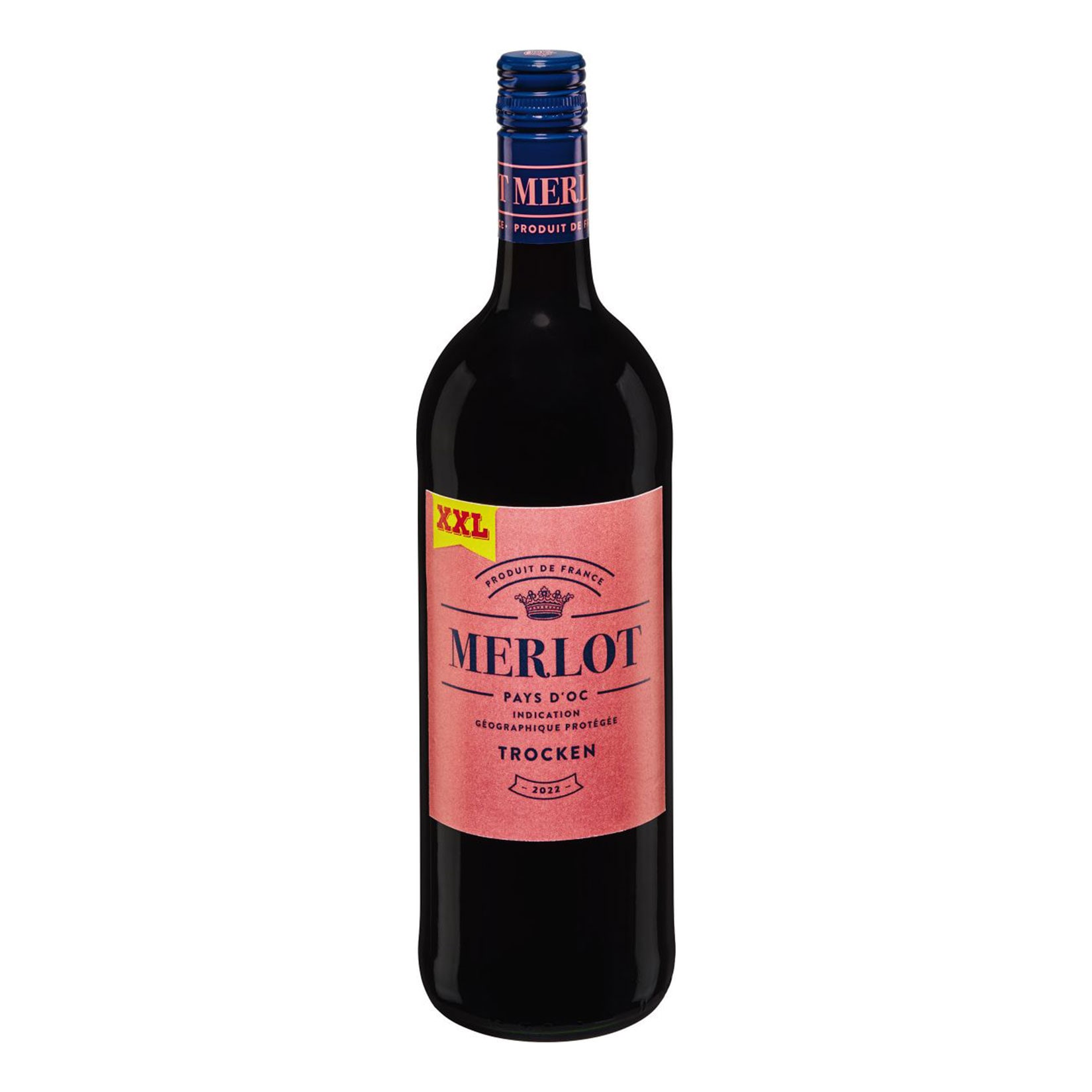 Merlot Pays d'OC IGP trocken 12,5 % vol 1 Liter - Bild 1