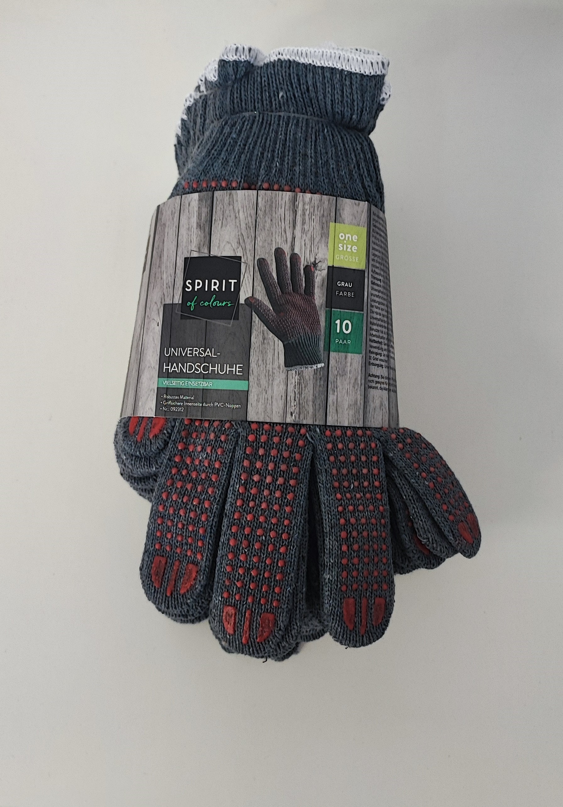 Spirit of Colours Arbeitshandschuhe 10er Pack schwarz - Bild 1