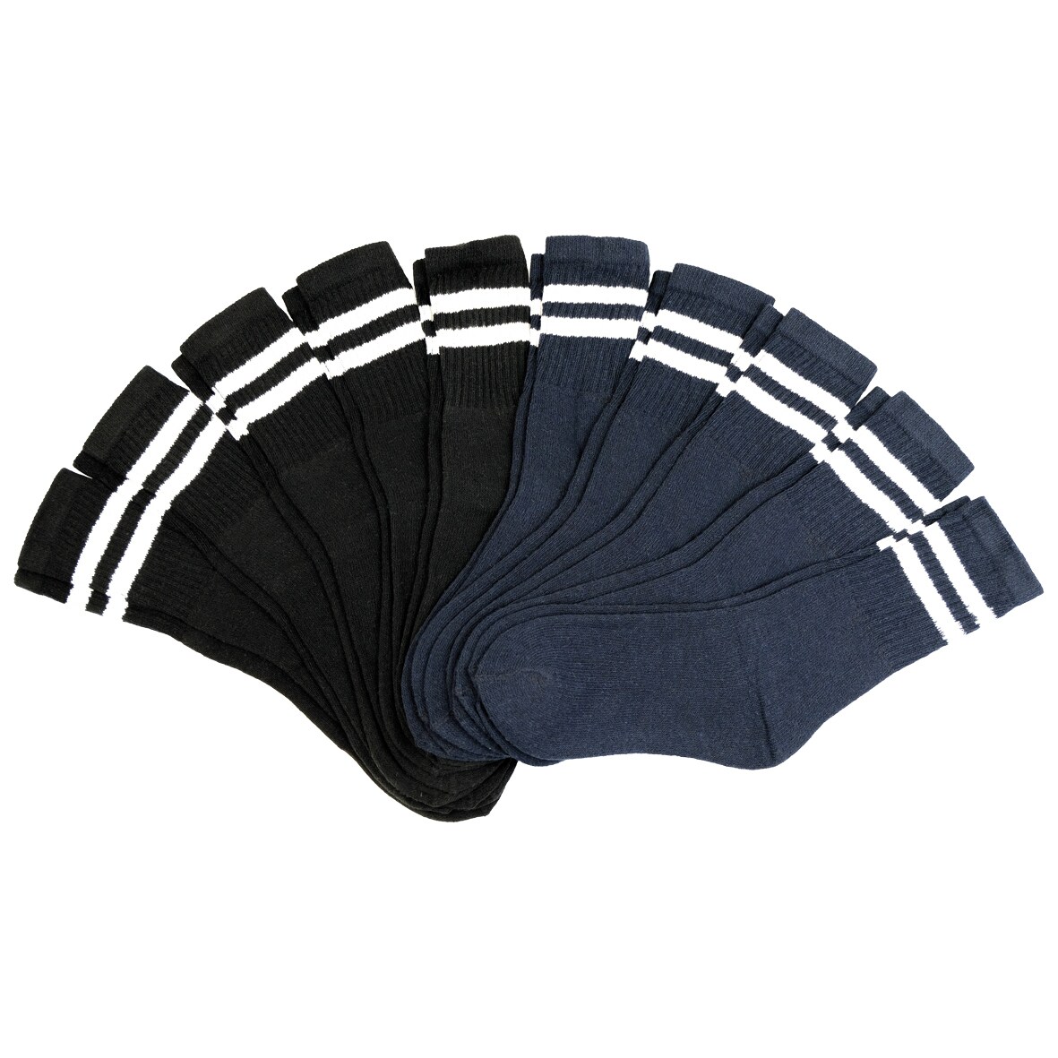 SoC Unisex Freizeitsocken 10er Pack, schwarz/navy Gr. 39/42  - versch. Ausf&uuml;hrungen - Bild 1