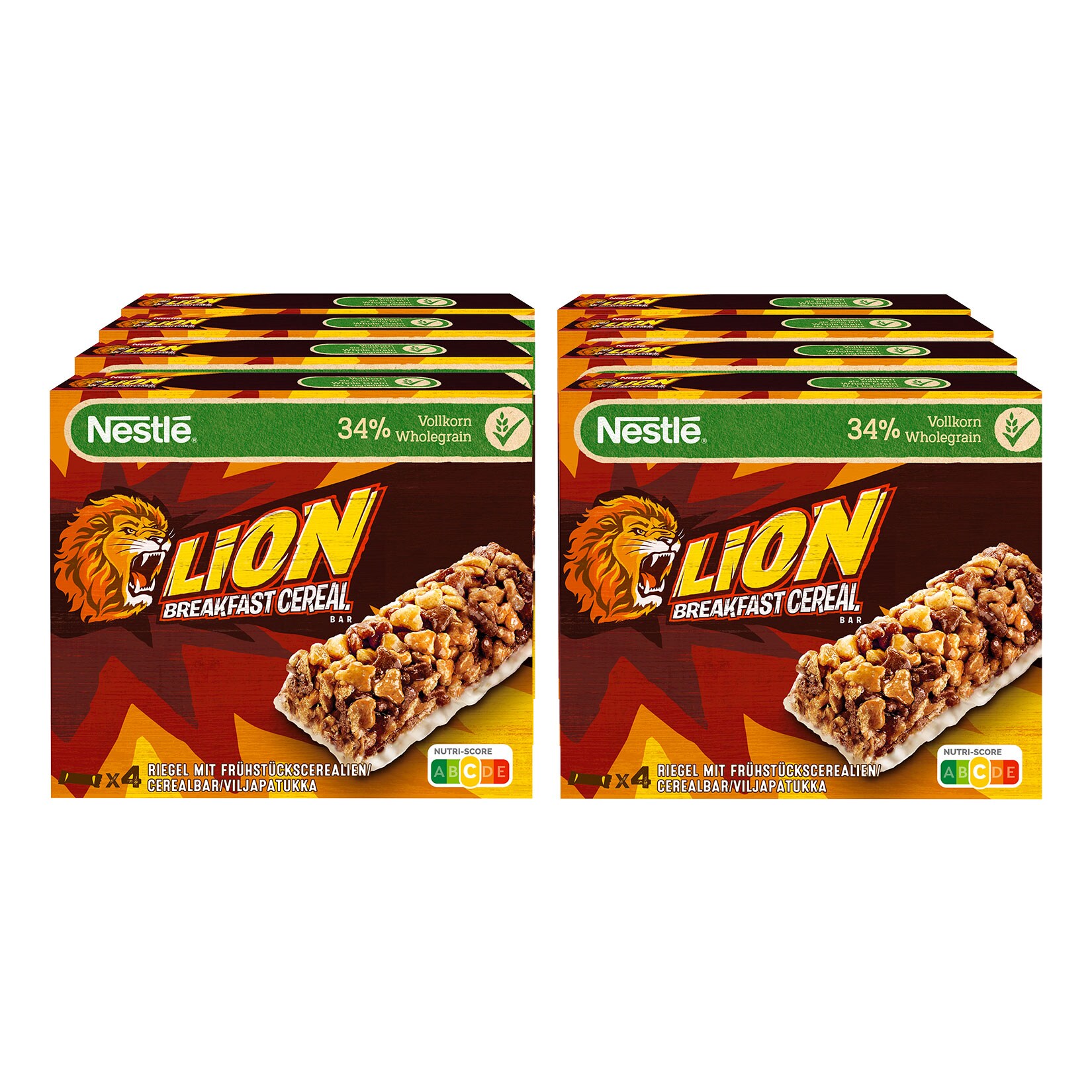 Nestlé Cerealien Lion Riegel 4 x 25g, 8er Pack | 05900020030429