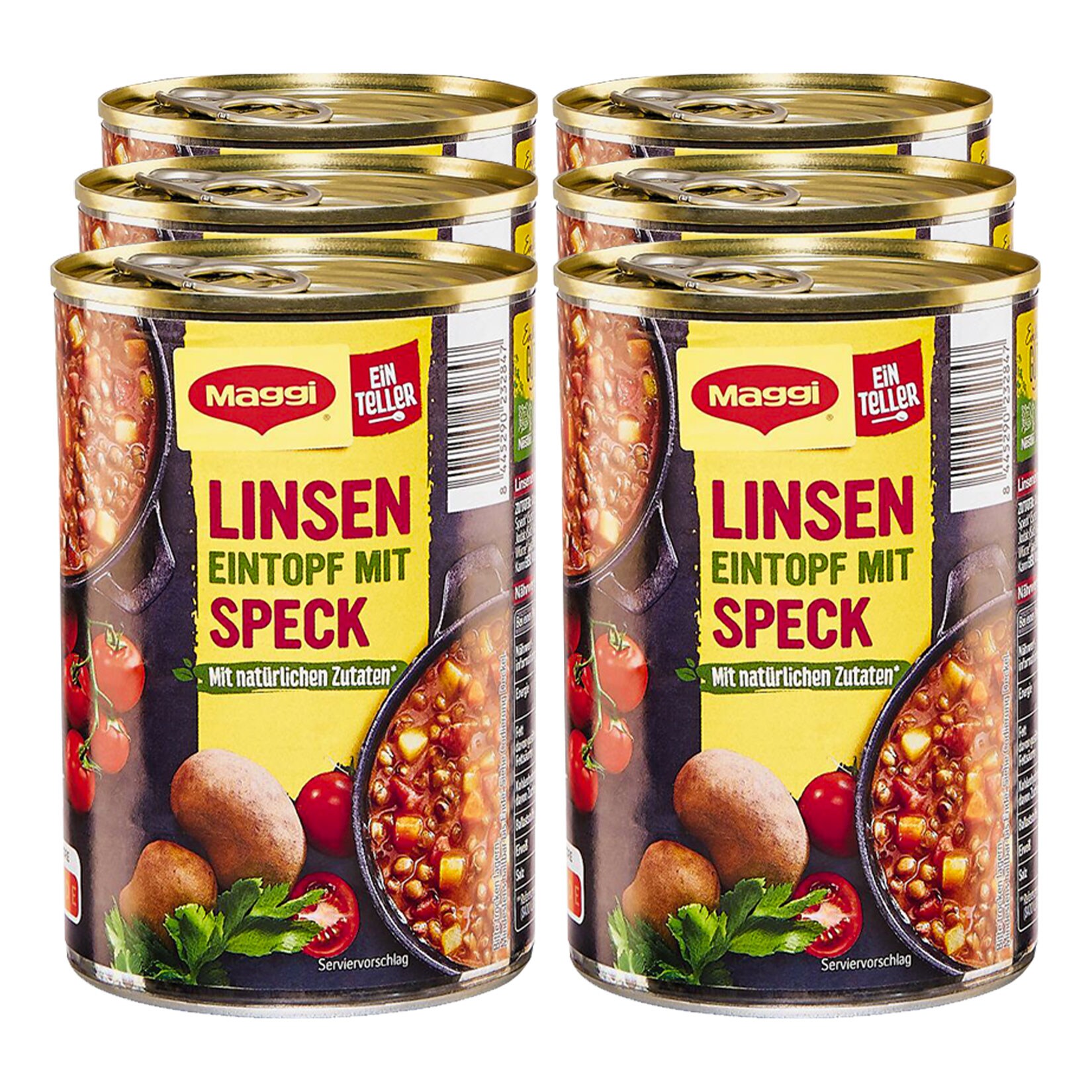 Maggi Linsen Eintopf mit Speck 800 g, 6er Pack - Bild 1