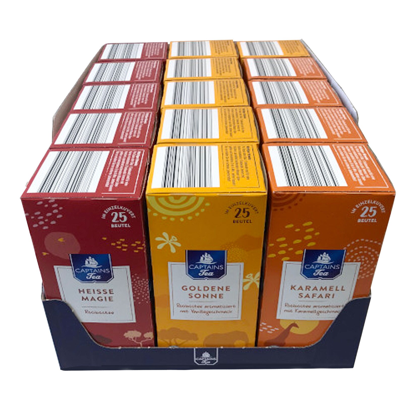 Captains Tea Rooibos Tee 50 g, verschiedene Sorten, 15er Pack - Bild 1