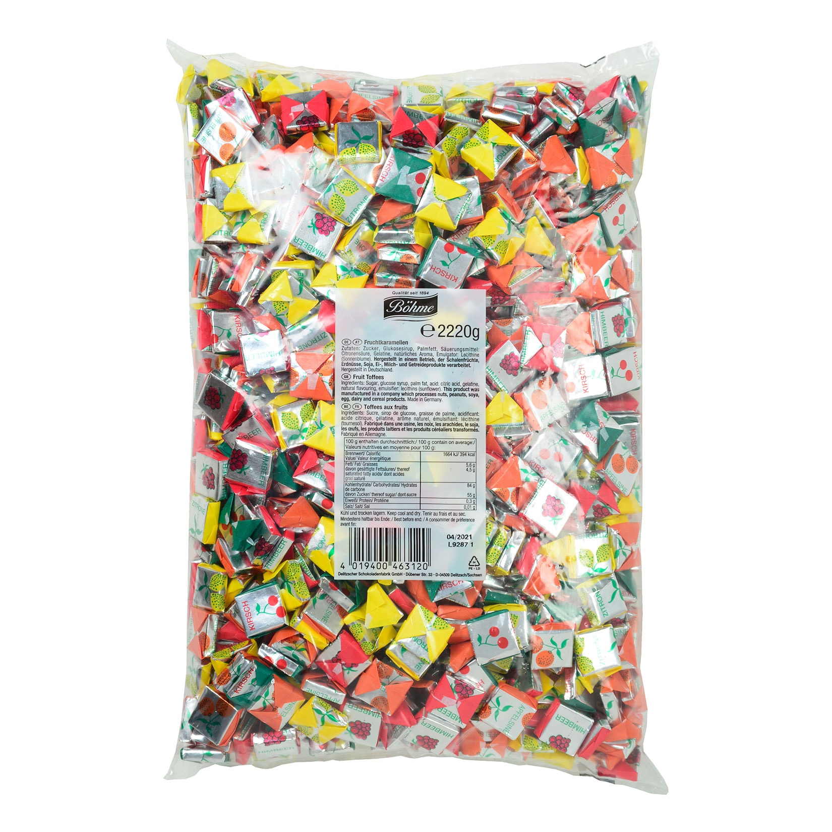 B&ouml;hme Fruchtkaramellen 2,2 kg - Bild 1