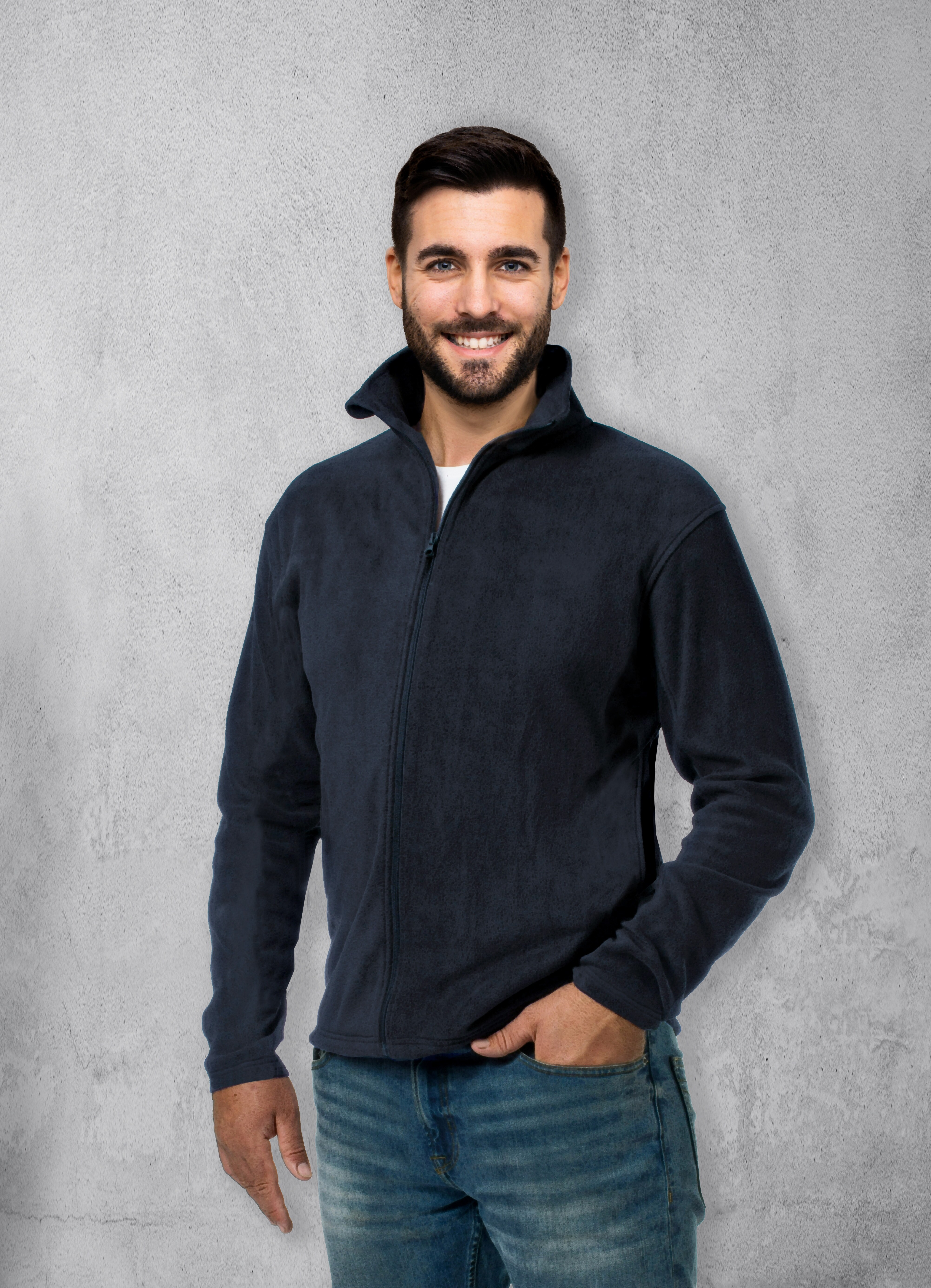 Spirit of Colours Damen und Herren Fleece Jacke - Nightsky Blue, Gr. XL - Bild 1