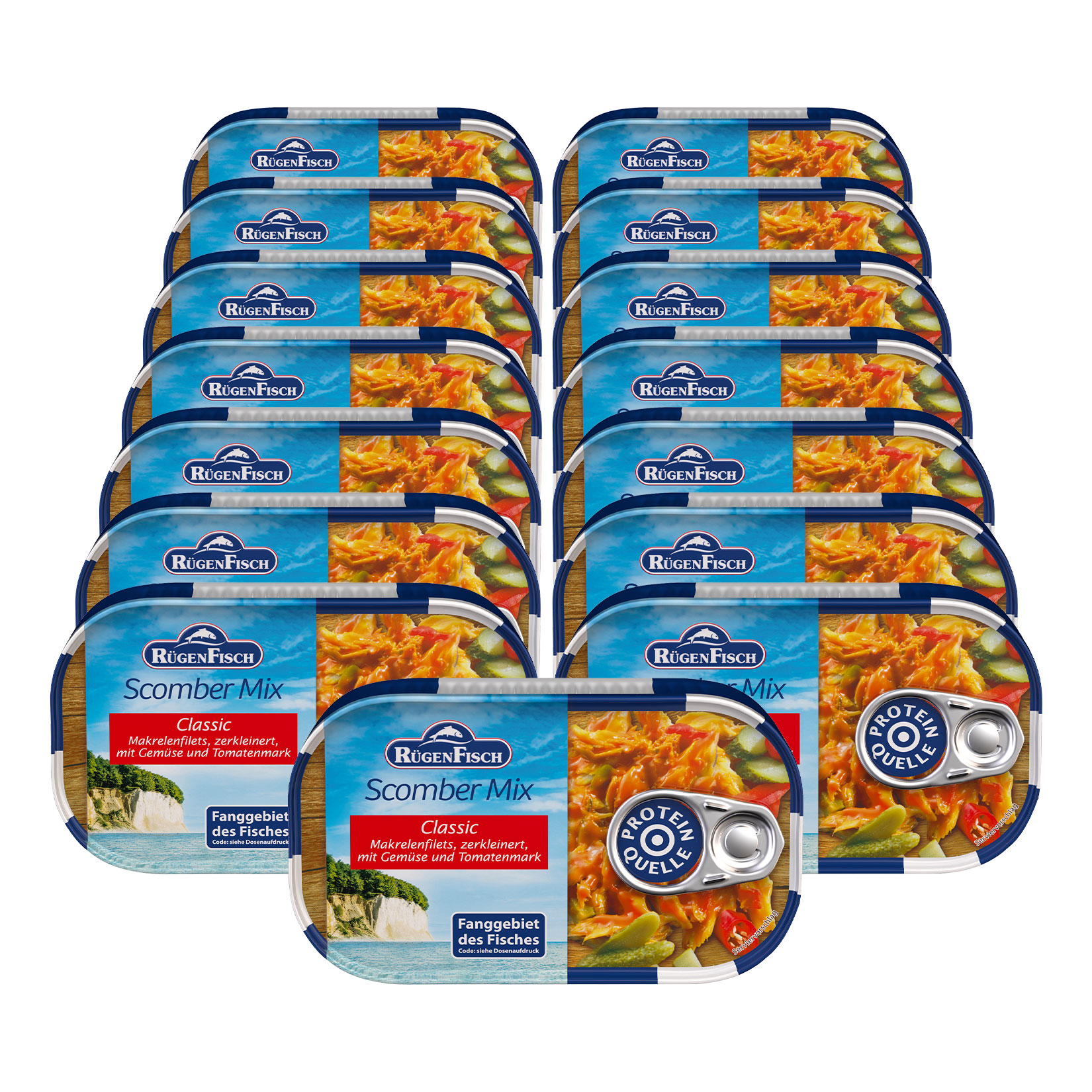 R&uuml;genfisch Scomber Mix 120 g, 15er Pack - Bild 1