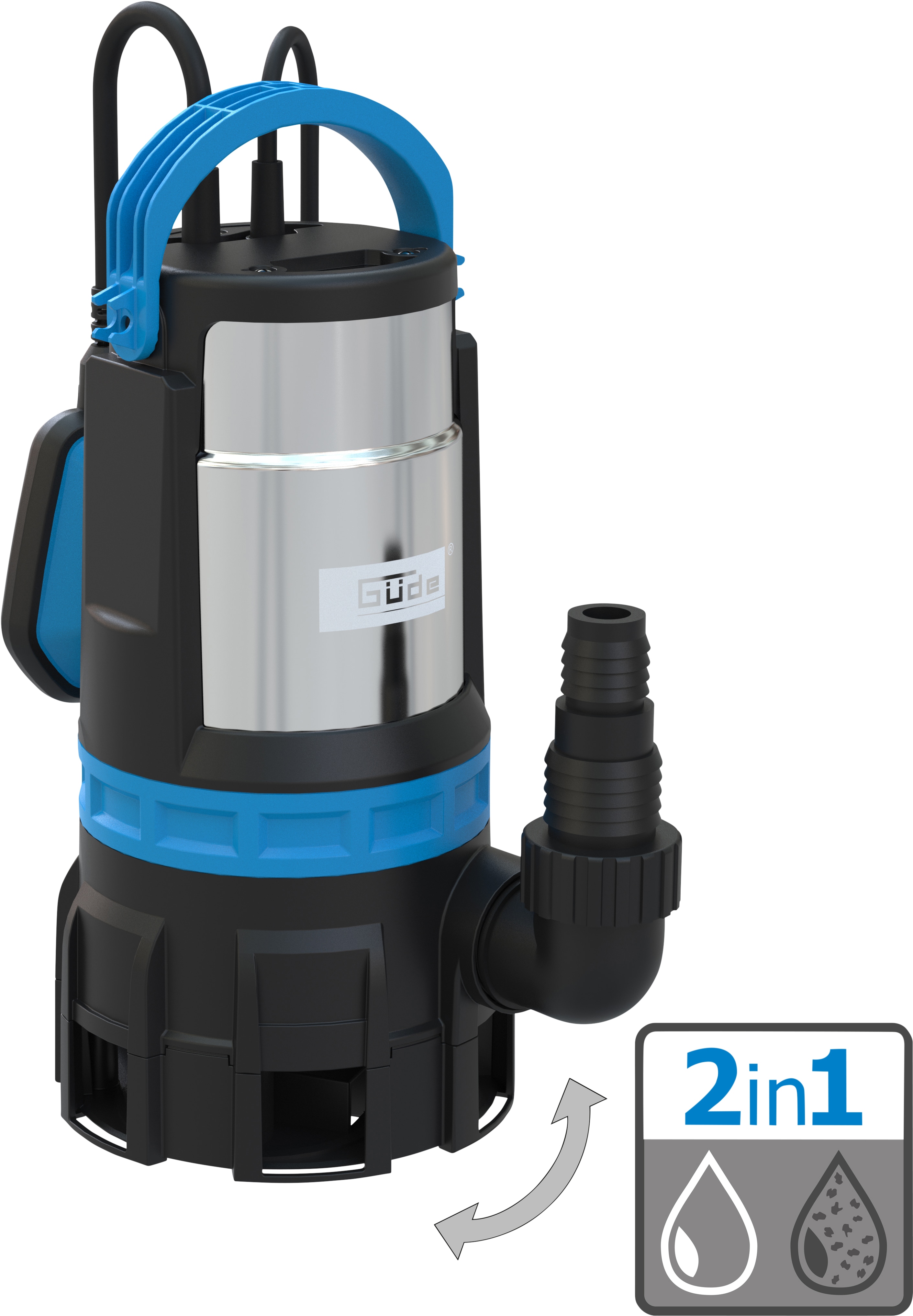G&uuml;de Kombitauchpumpe GS 750.1 2in1 - Bild 1