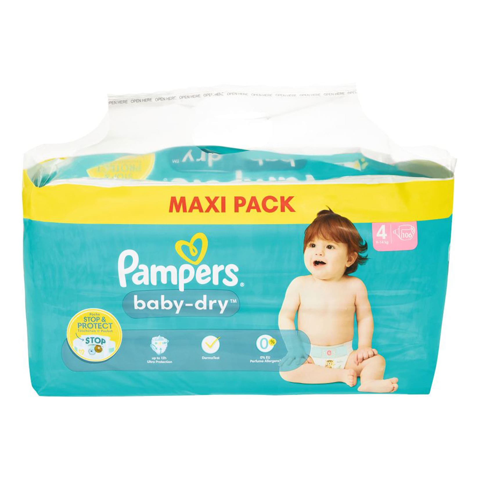 Pampers Baby Dry Windeln Maxipack Gr. 4 106 St&uuml;ck - Bild 1