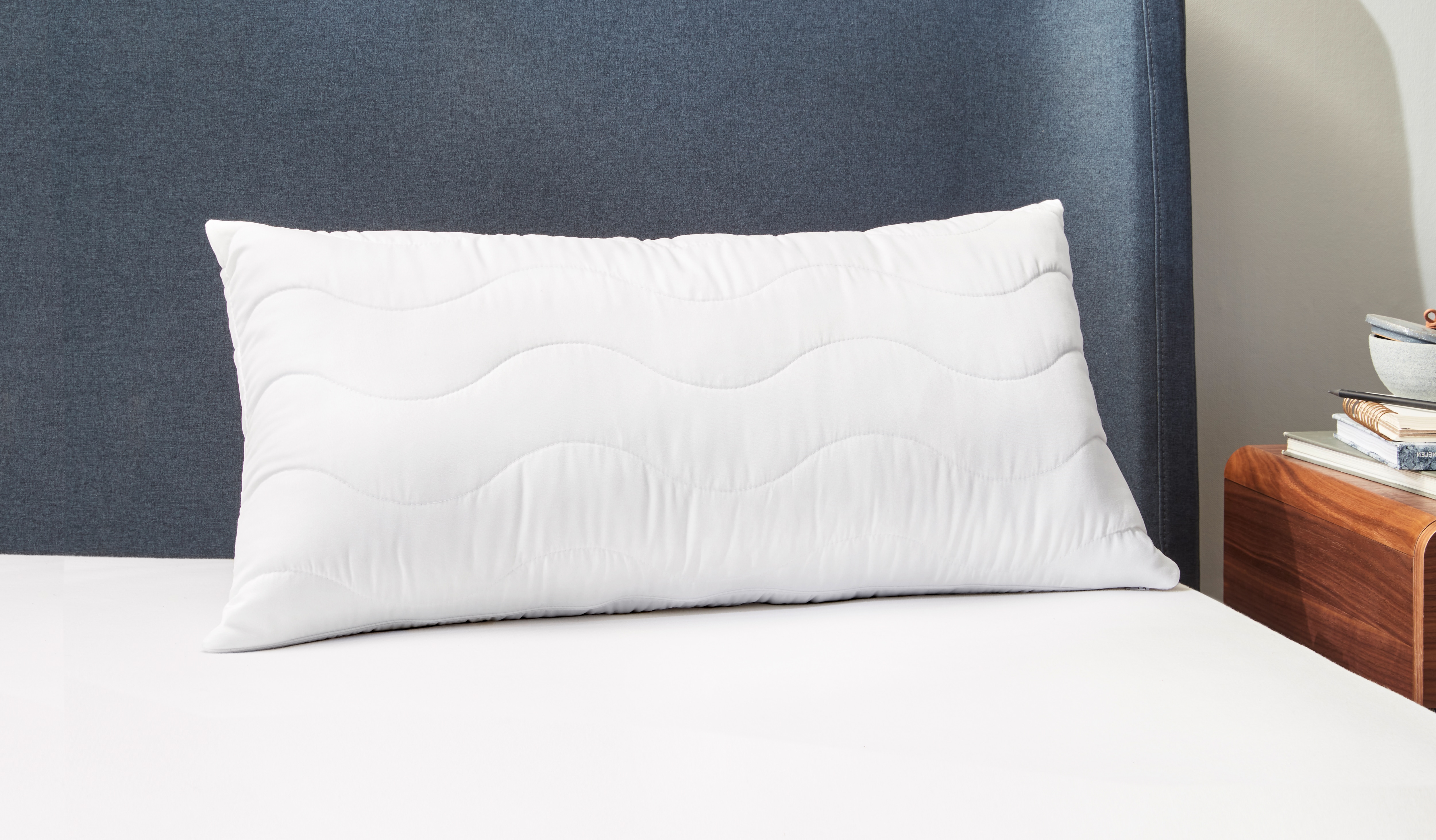 Kopfkissen 3 in 1 Kissen 40 x 80 cm - Wei&szlig; - Bild 1