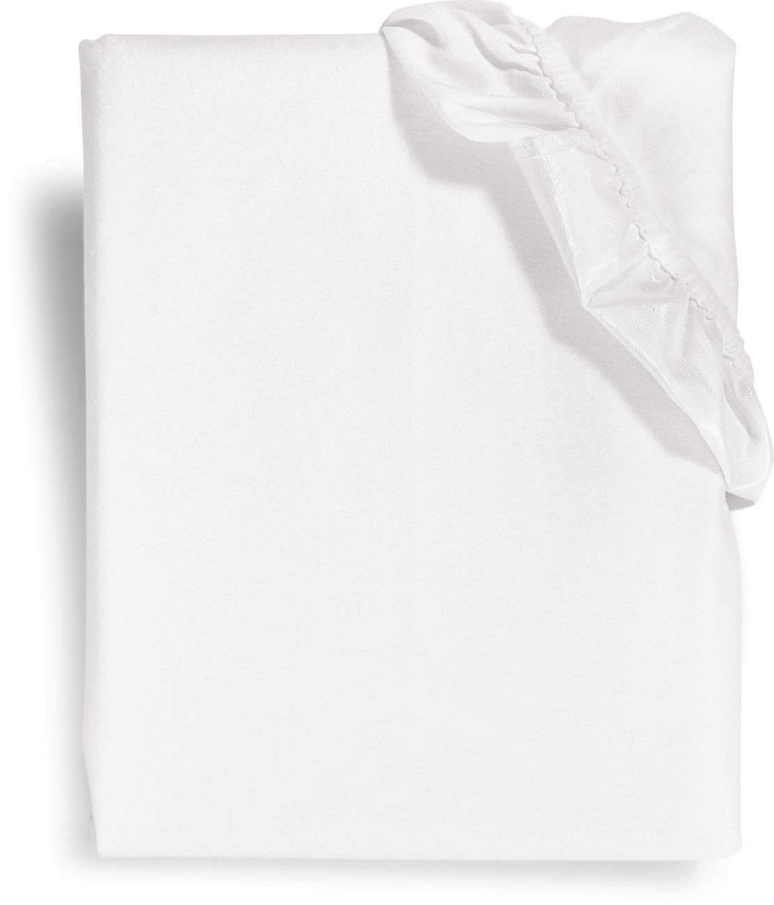 Molton Spannbetttuch 140 x 200 - Wei&szlig; - Bild 1