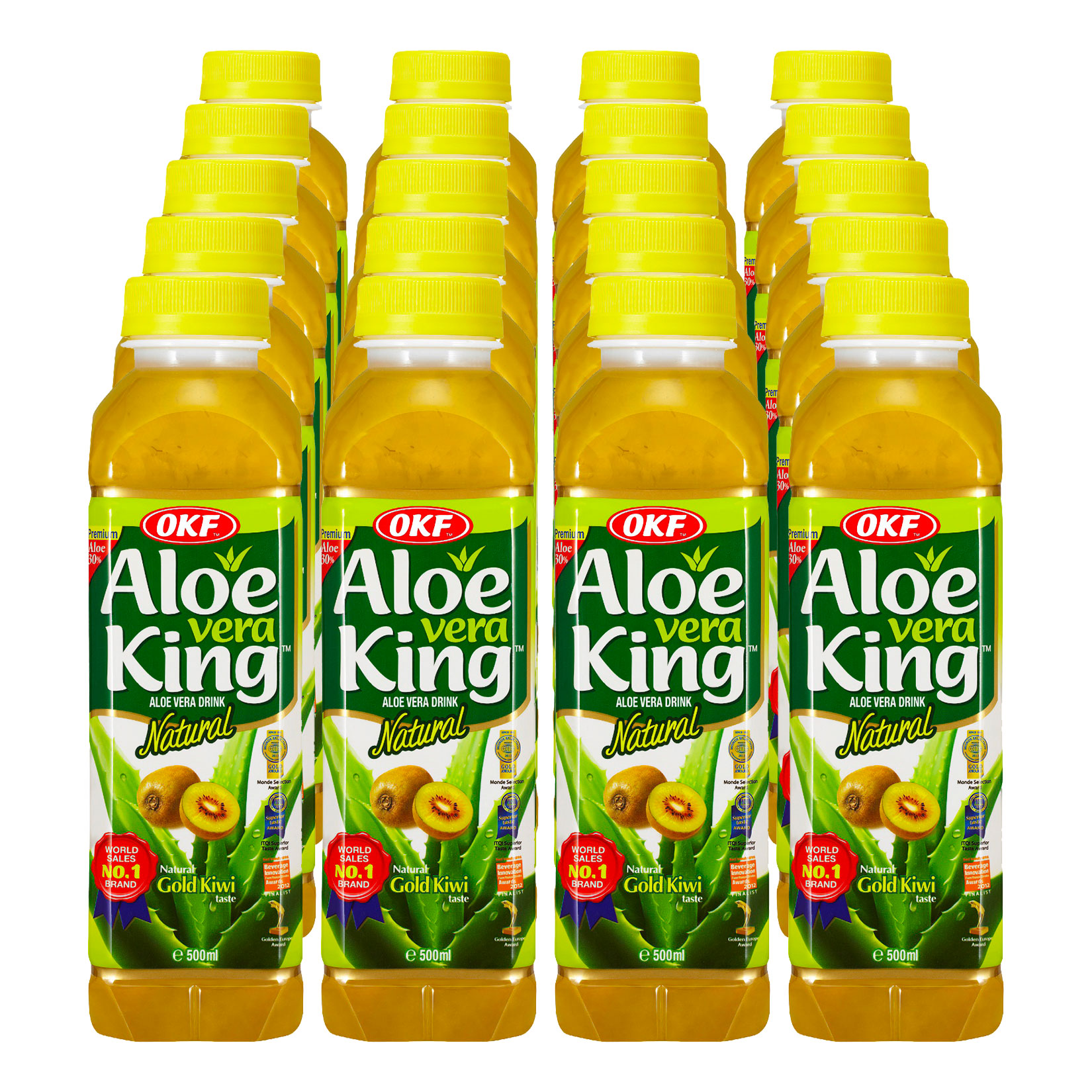 OKF Aloe Vera King Gold Kiwi 0,5 Liter, 20er Pack - Bild 1