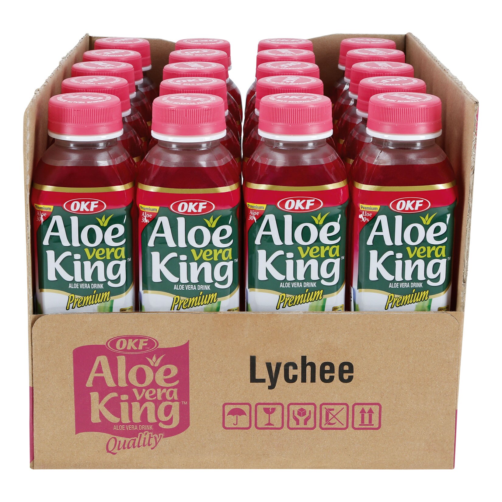 OKF Aloe Vera King Lychee 0,5 Liter, 20er Pack - Bild 1