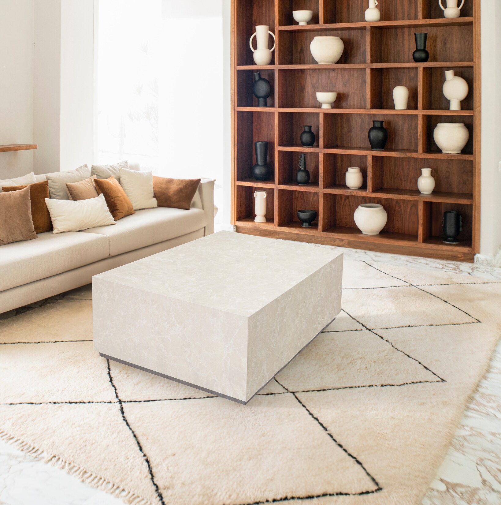 HOME DELUXE Couchtisch Amiri Marmor Beige XXL – versch. Ausführungen | 04058166267948