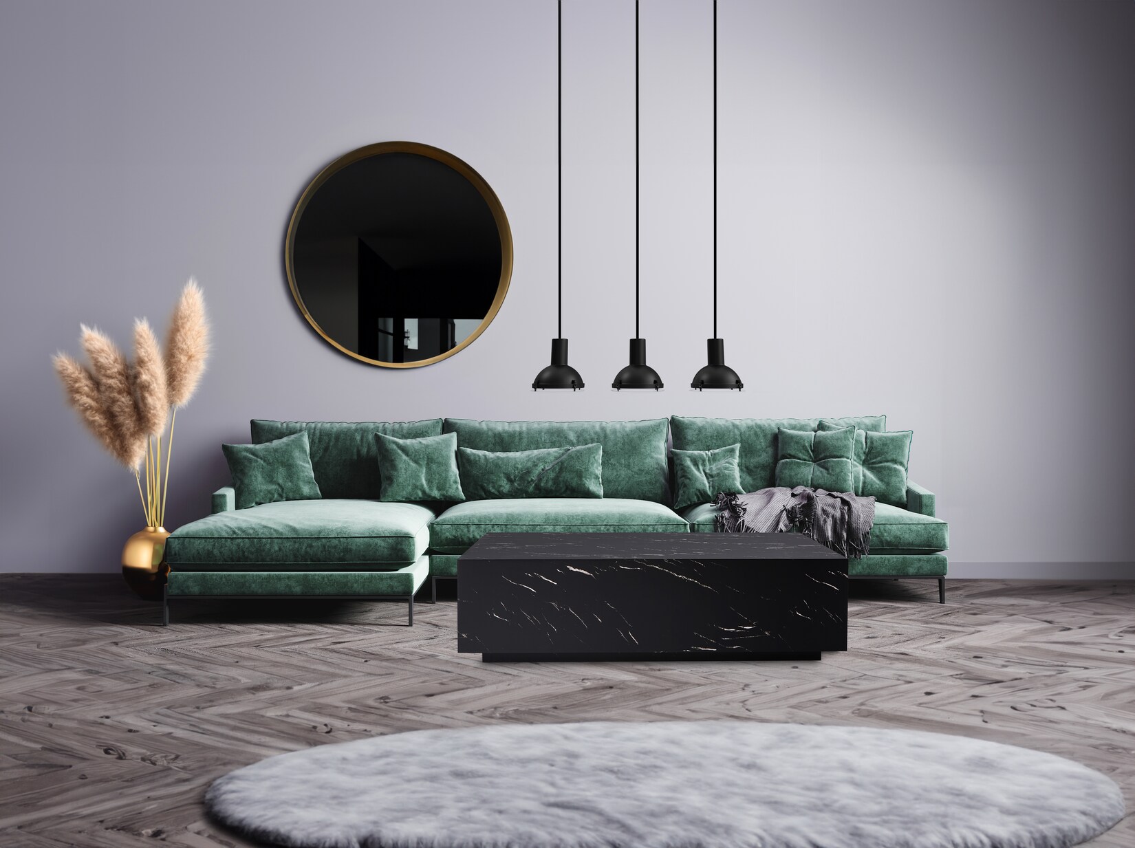 HOME DELUXE Couchtisch Amiri Marmor, schwarz XXL – versch. Ausführungen | 04058166267955