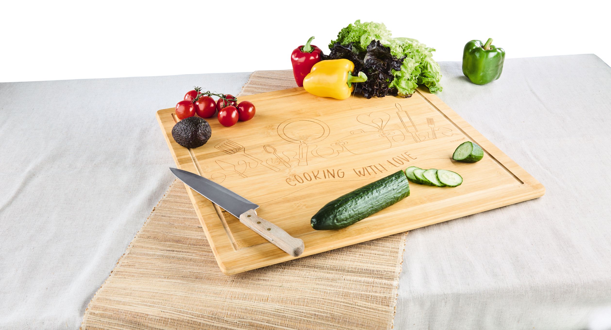 Kesper Schneide- und Abdeckplatte, Cooking with love - Bild 1