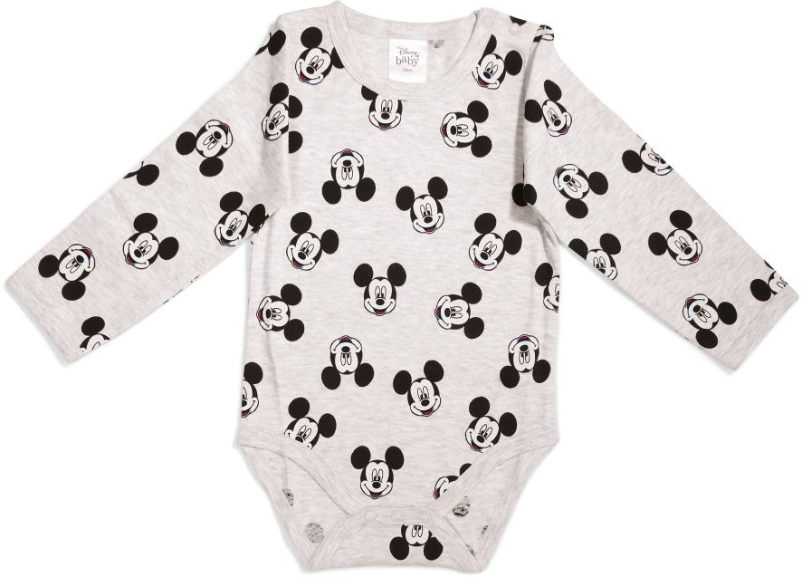 Disney Baby Body langarm 2er Pack - Micky Maus, Gr. 62-68 - Bild 1