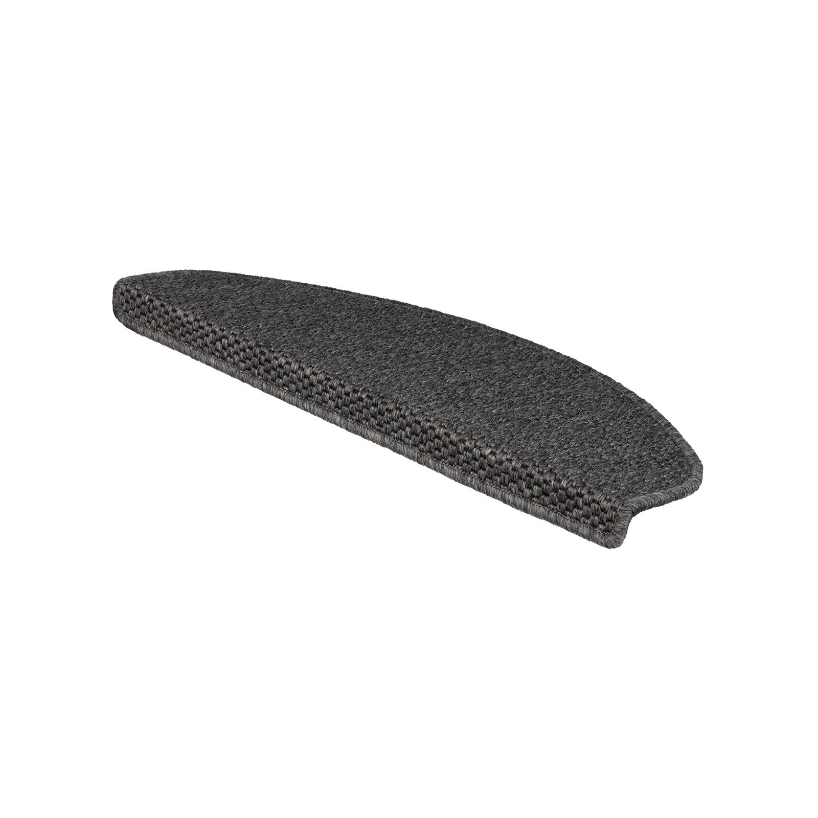 casa pura Stufenmatte Kalkutta | Sisaloptik | Anthrazit | 23,5 x 65 cm - Bild 1