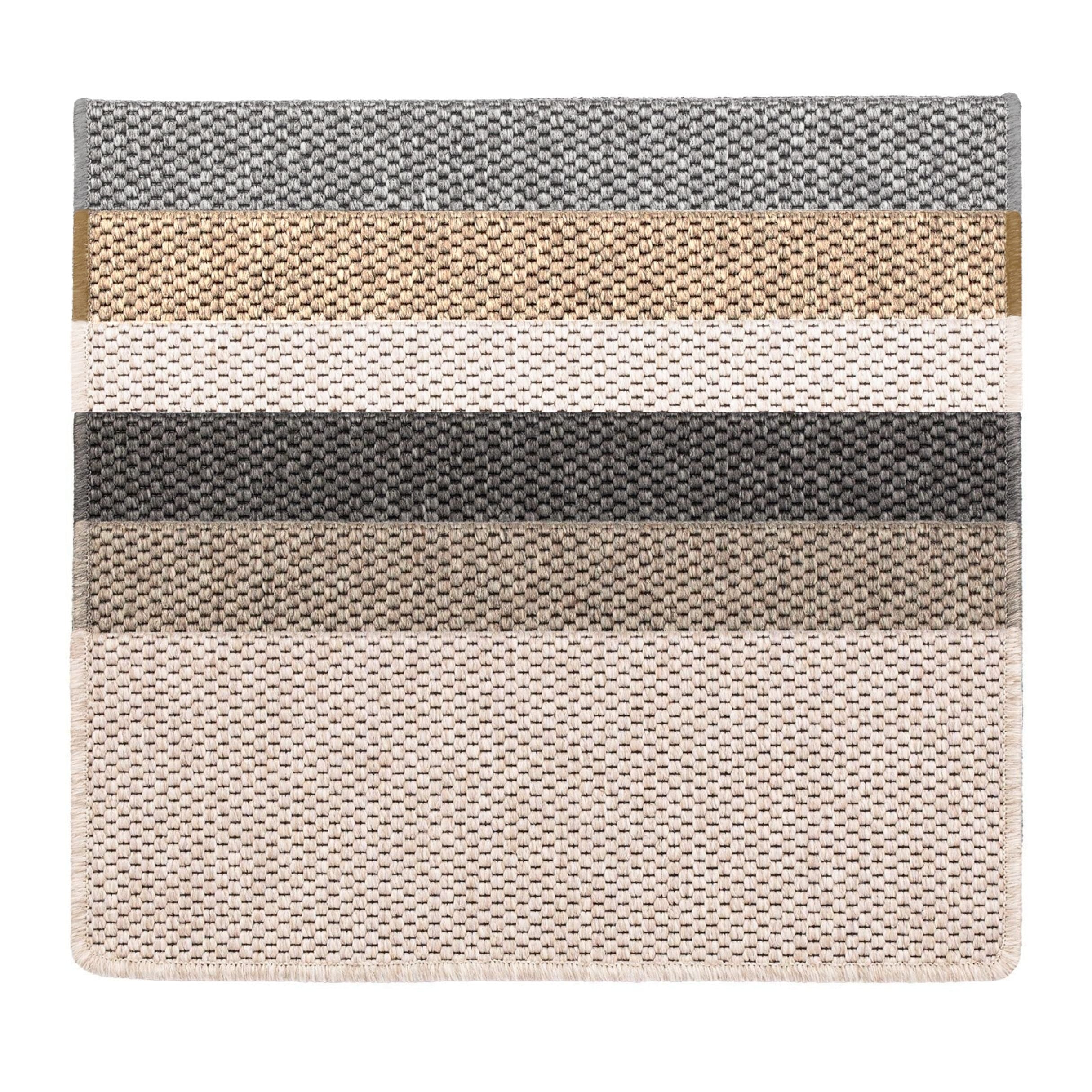 casa pura Stufenmatte Kalkutta | Sisaloptik | Silber - Bild 1