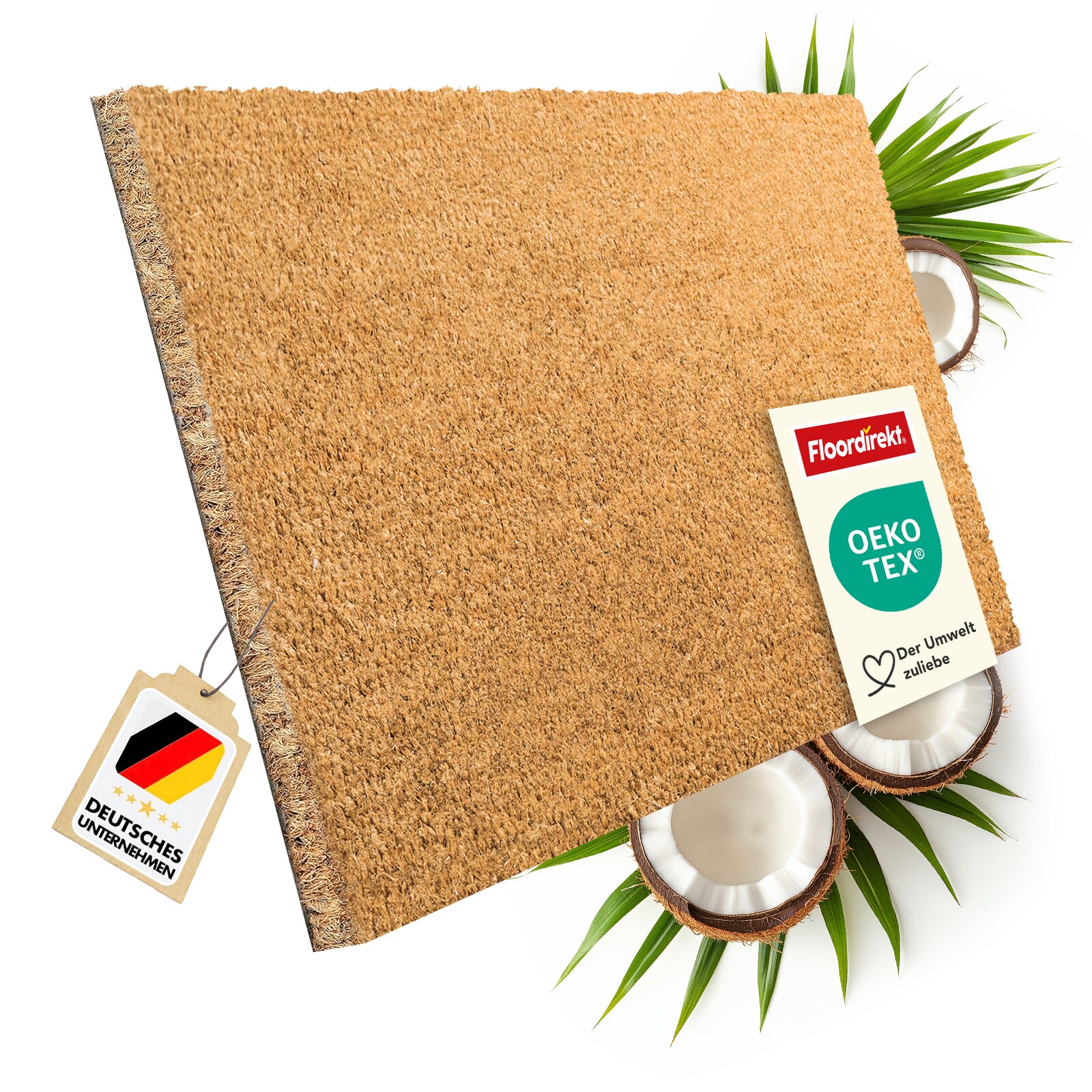floordirekt Fußmatte Kokos Natur 30 mm