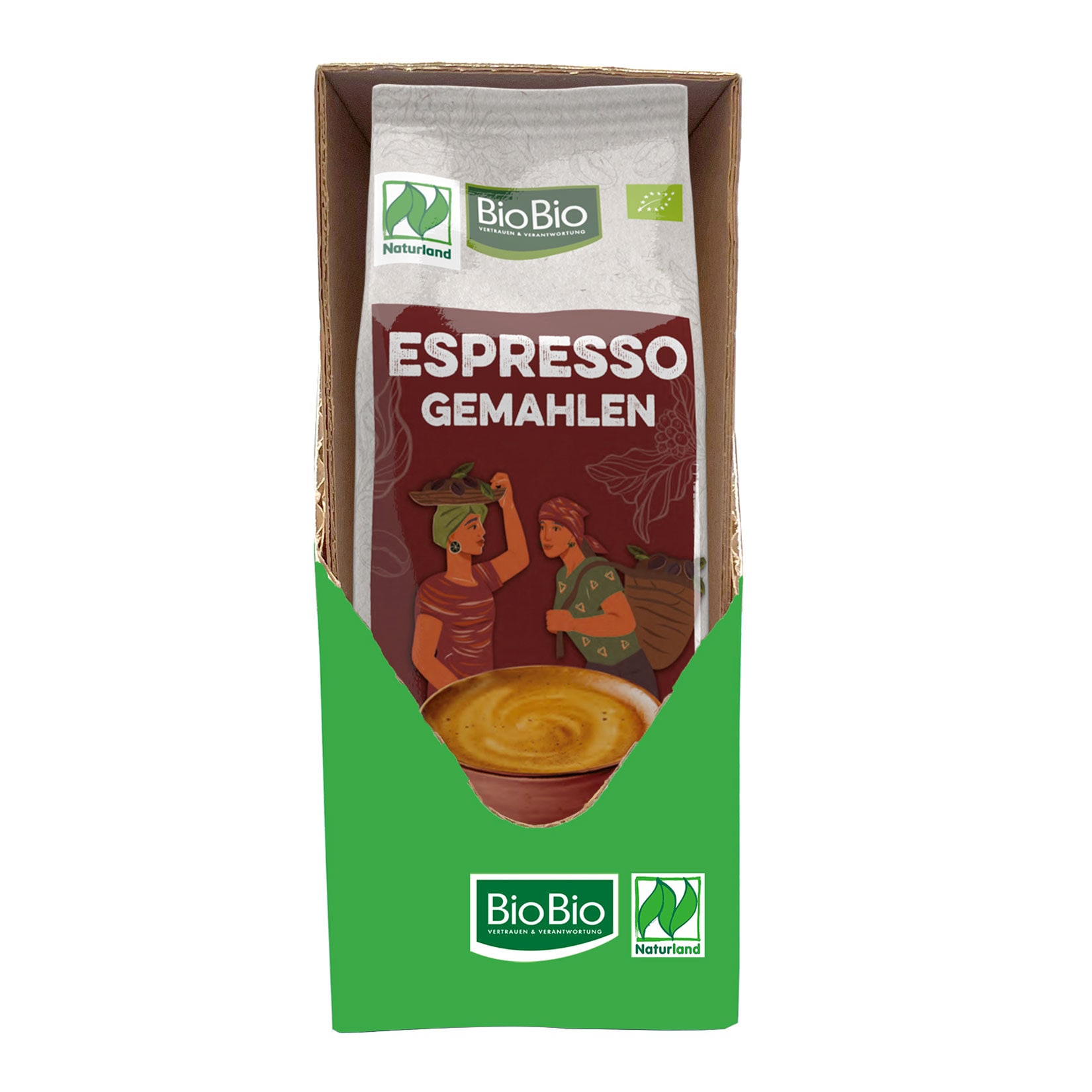 Minges BioBio Espresso gemahlen 250 g, 7er Pack - Bild 1