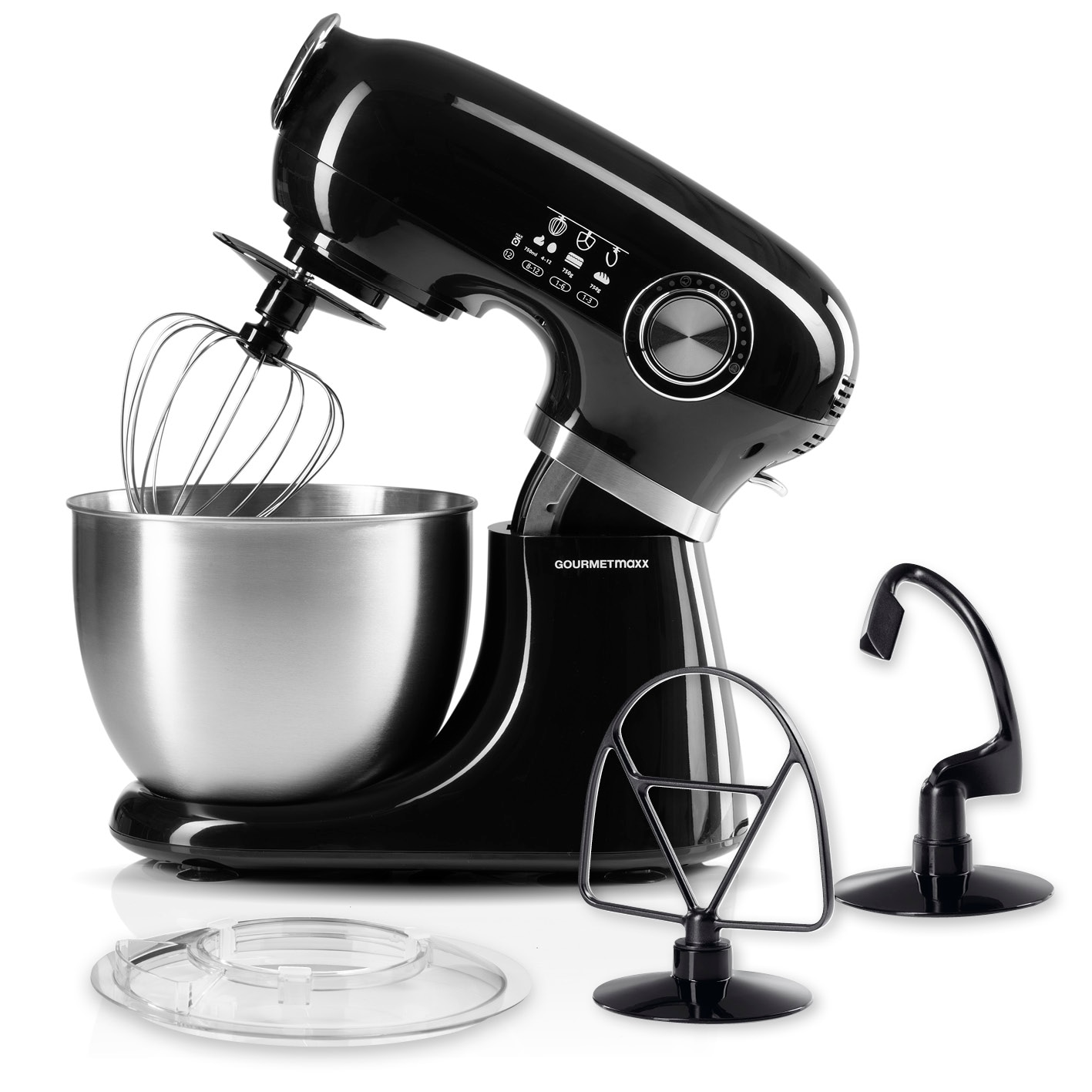 GOURMETmaxx K&uuml;chenmaschine 1000W schwarz - Bild 1