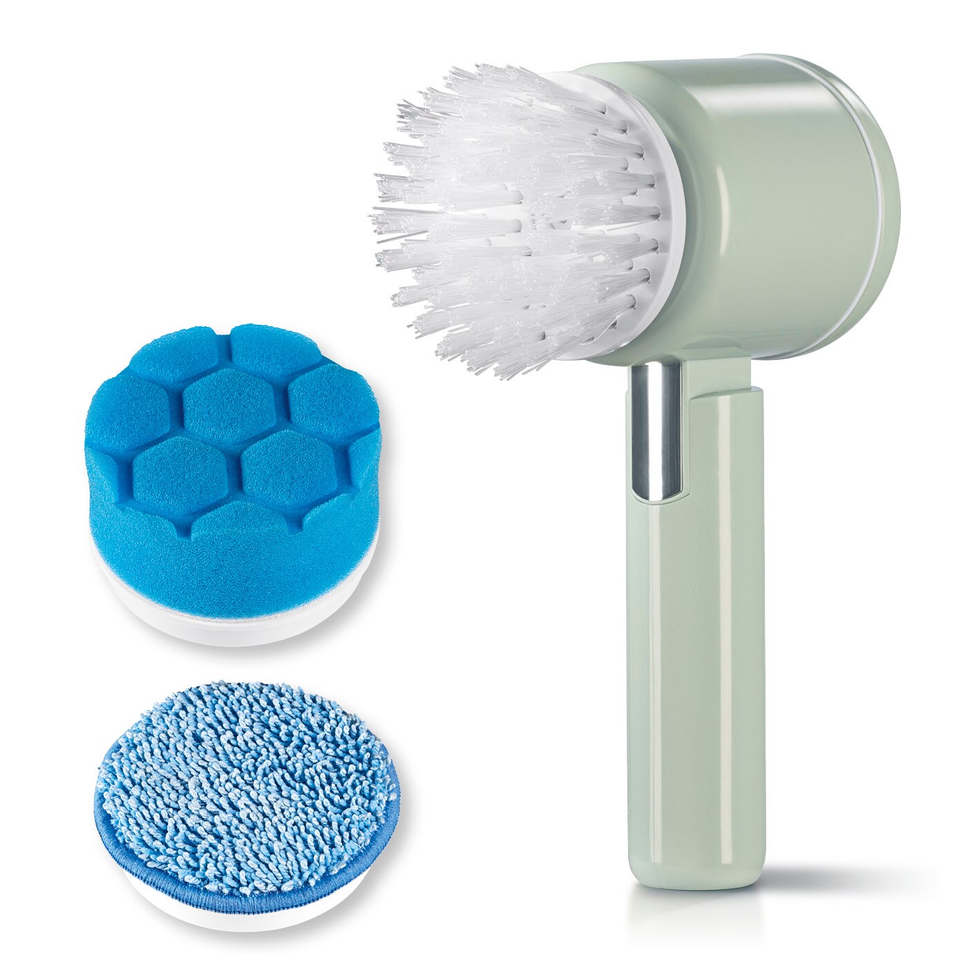 CLEANmaxx Akku-Reinigungsb&uuml;rste 4-tlg. 5V mint - Bild 1