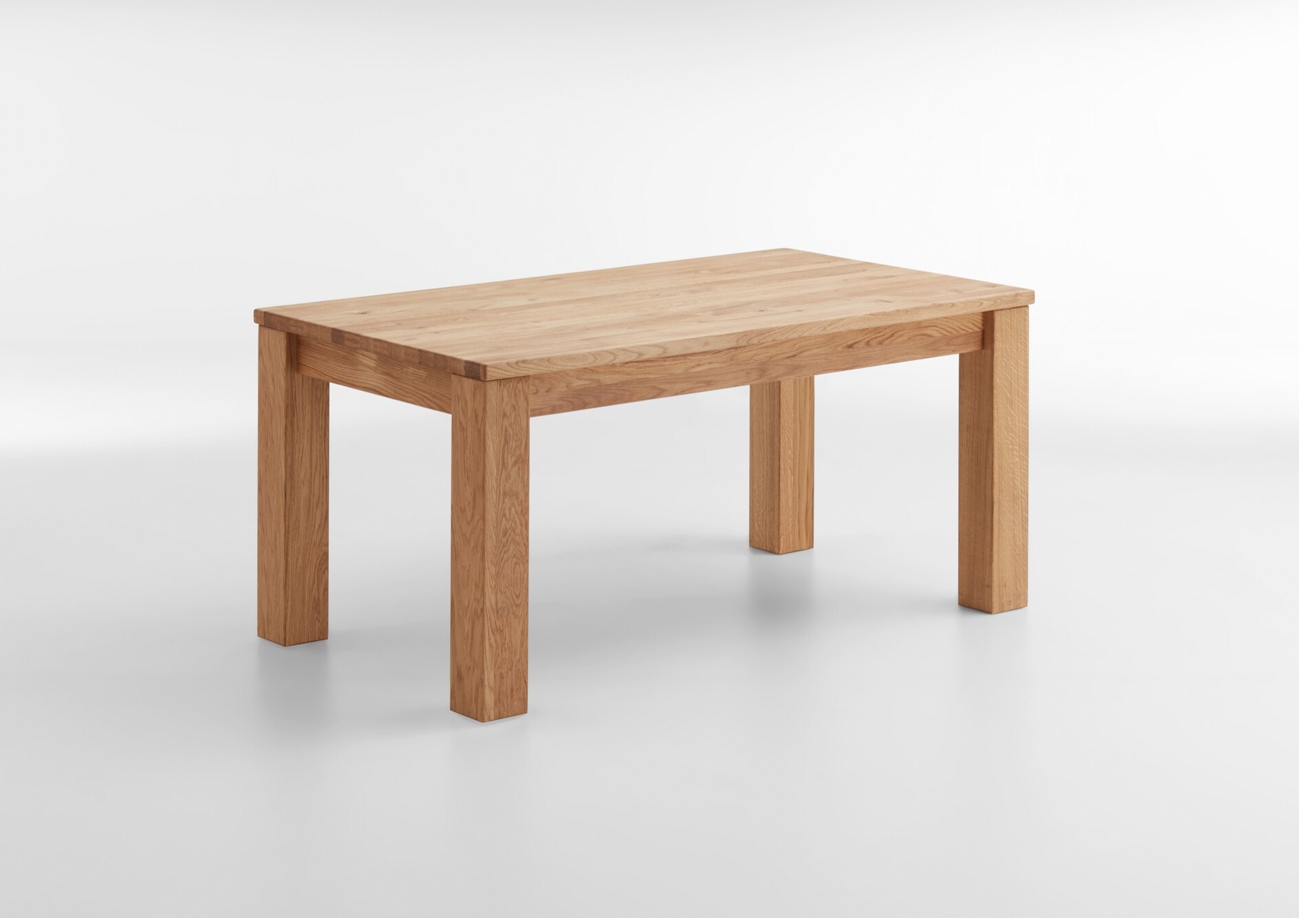 Esstisch Rolf 160 x 90 Wild Eiche massiv ge&ouml;lt - Bild 1