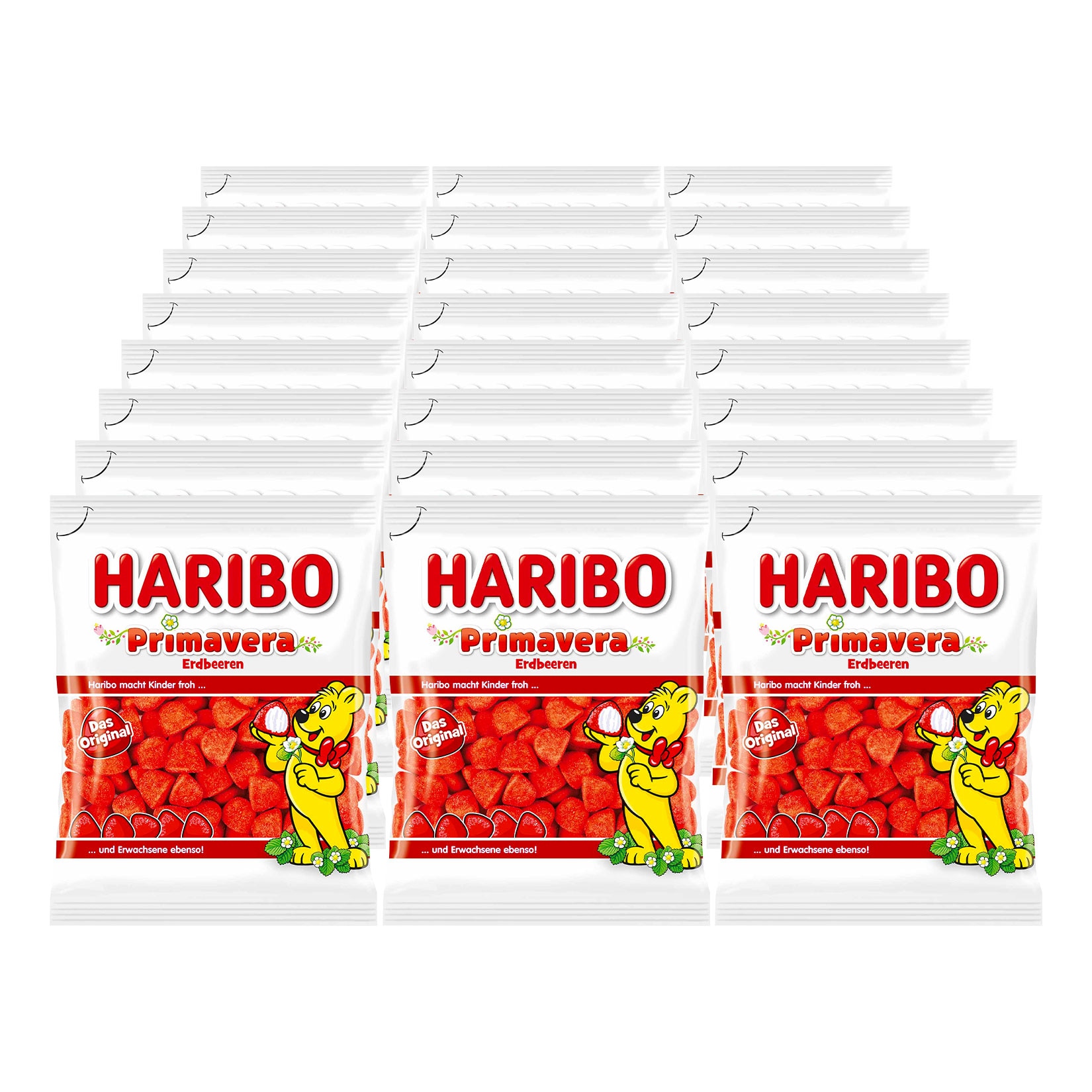 Haribo Primavera Erdbeeren 175 g, 24er Pack - Bild 1