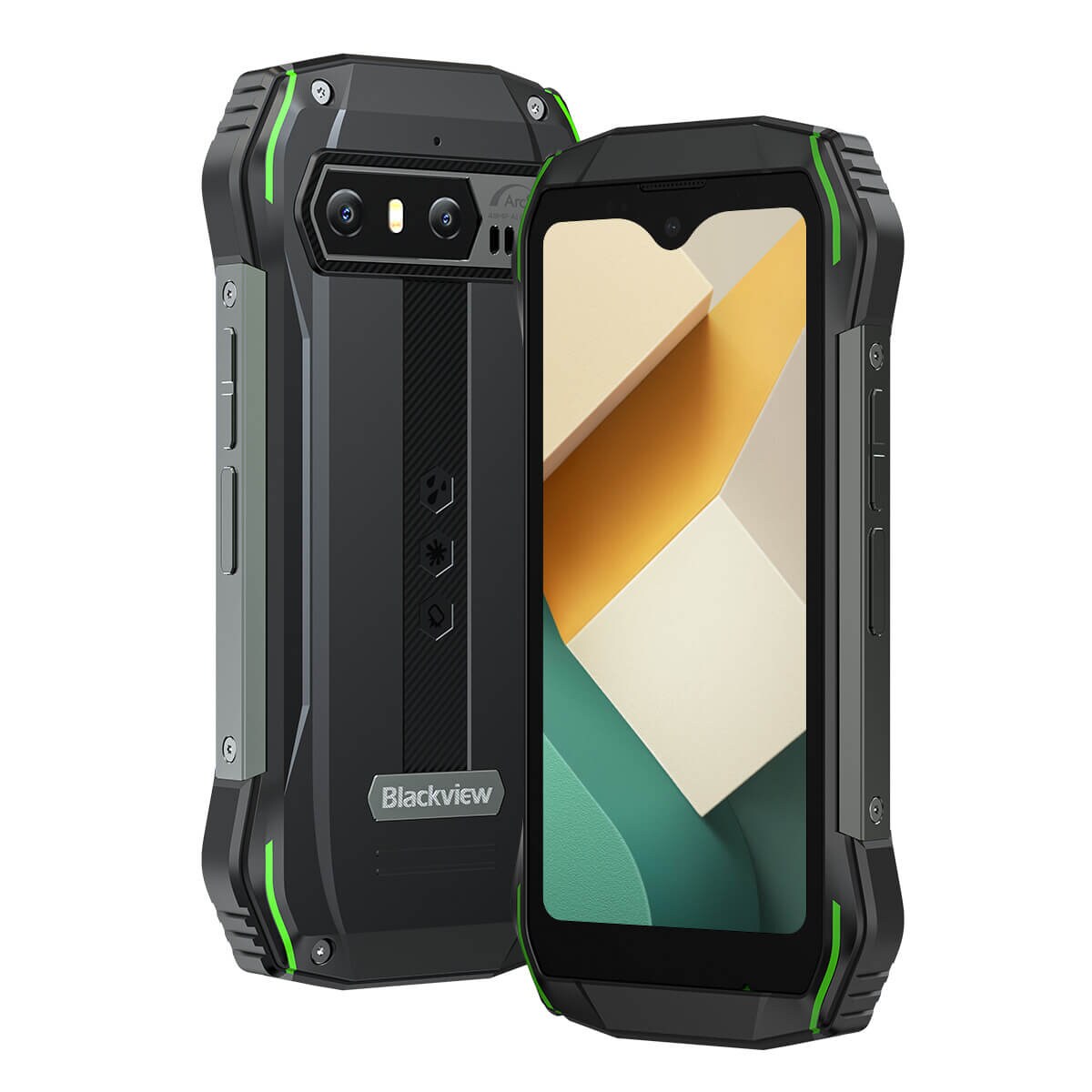 Blackview N6000 Green Rugged Smartphone, Mini Outdoorhandy mit 8 GB RAM und 256 GB Speicher