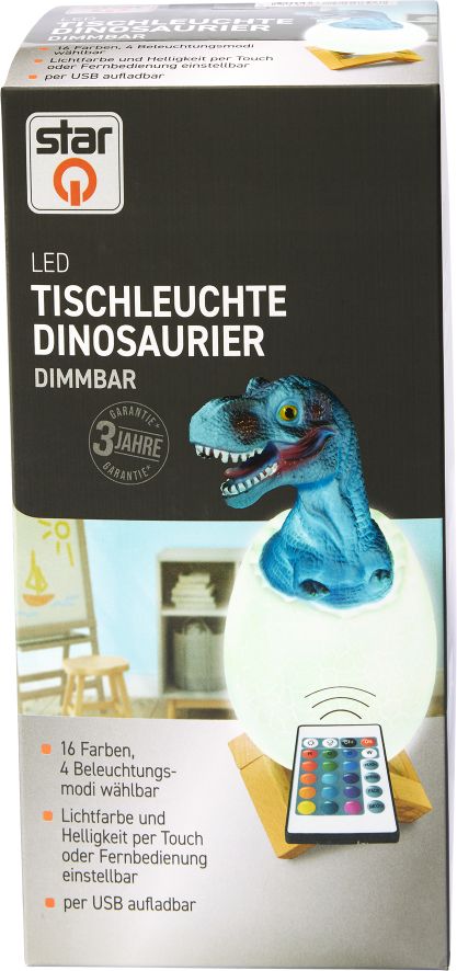 StarQ LED-Tischleuchten Dino Eier - Velociraptor - Bild 1