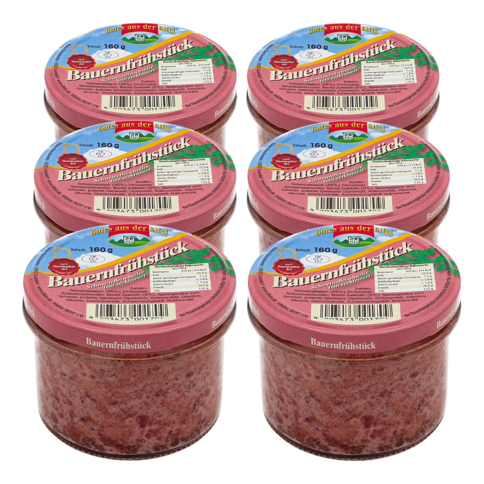 Eifeler Bauernfr&uuml;hst&uuml;ck 160 g, 6er Pack - Bild 1