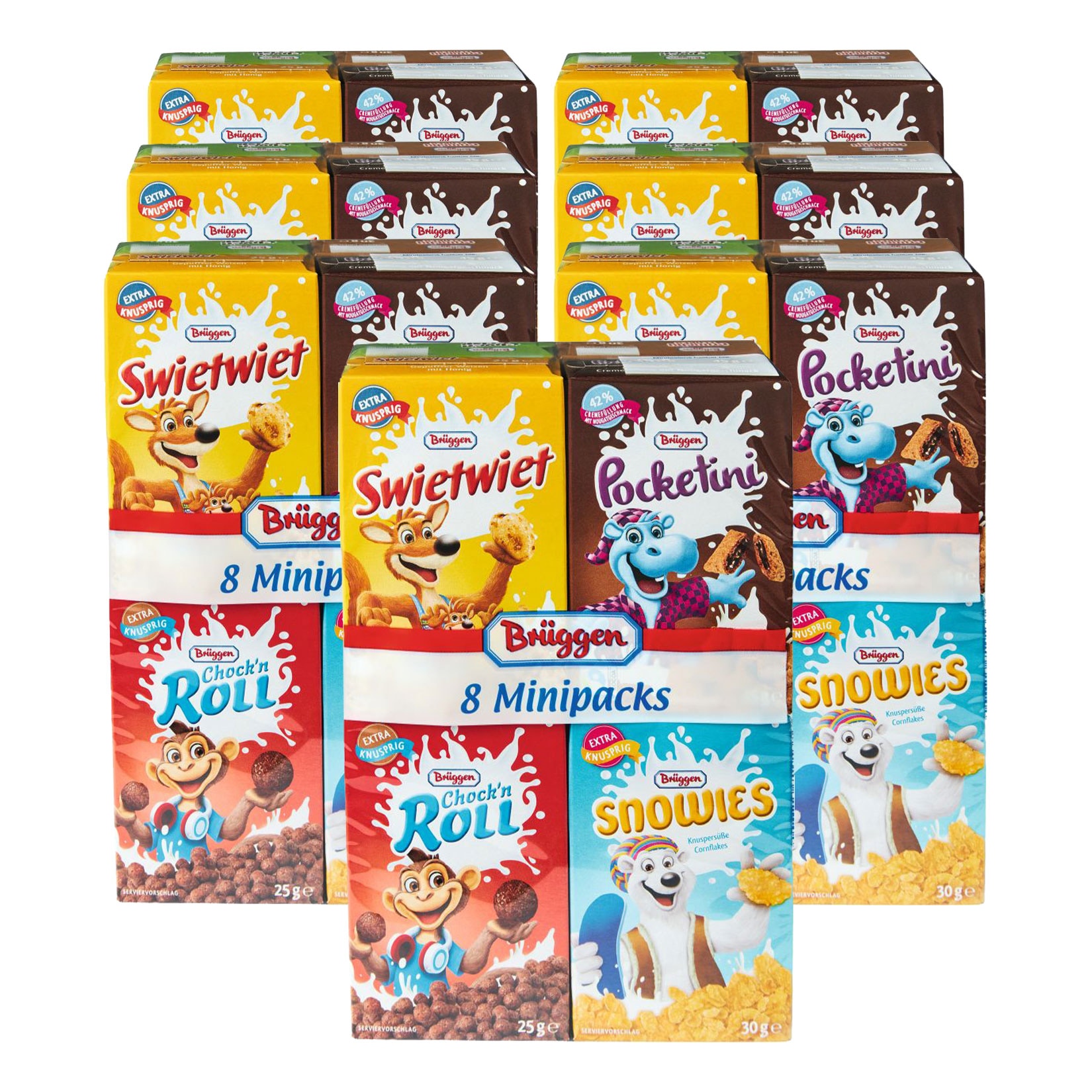 Br&uuml;ggen Cerealien Mini-Packs 245 g, 7er Pack - Bild 1